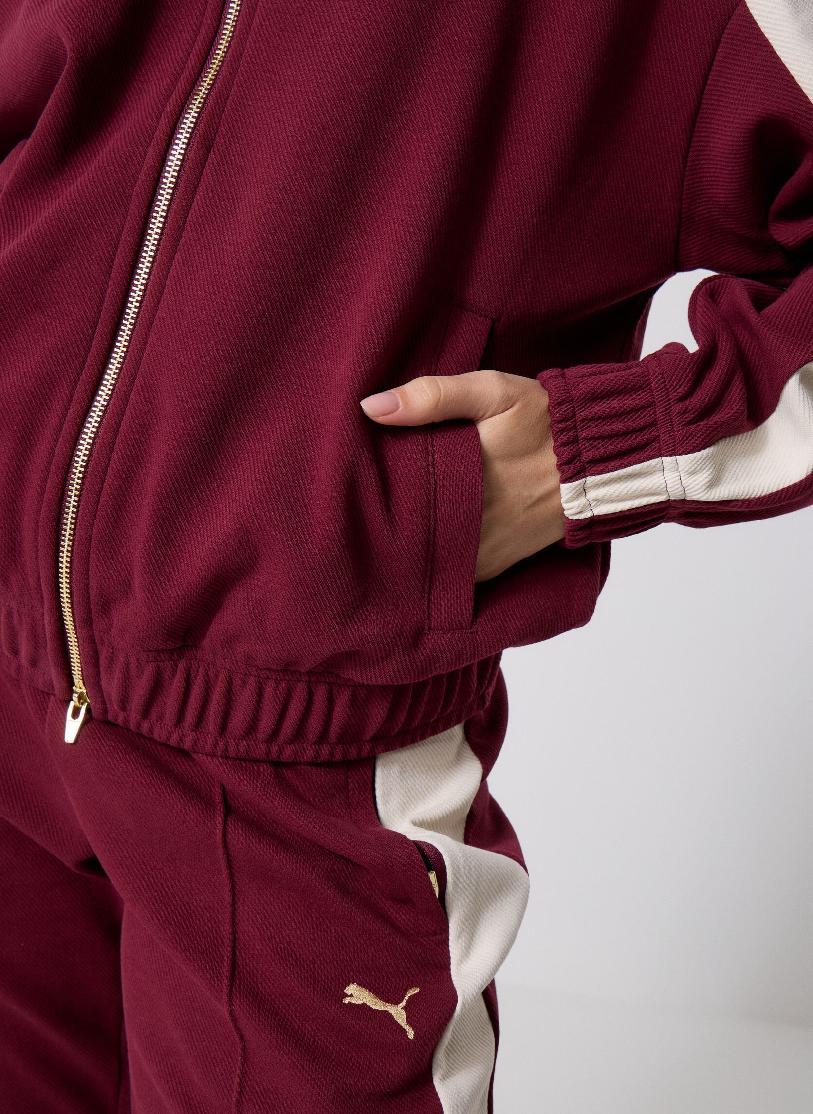Vestes de survêtement T7 Relaxed Track Jacket femme bordeaux Puma Vestes de survêtement T7 Relaxed Track Jacket femme bordeaux Ruby Shimmer