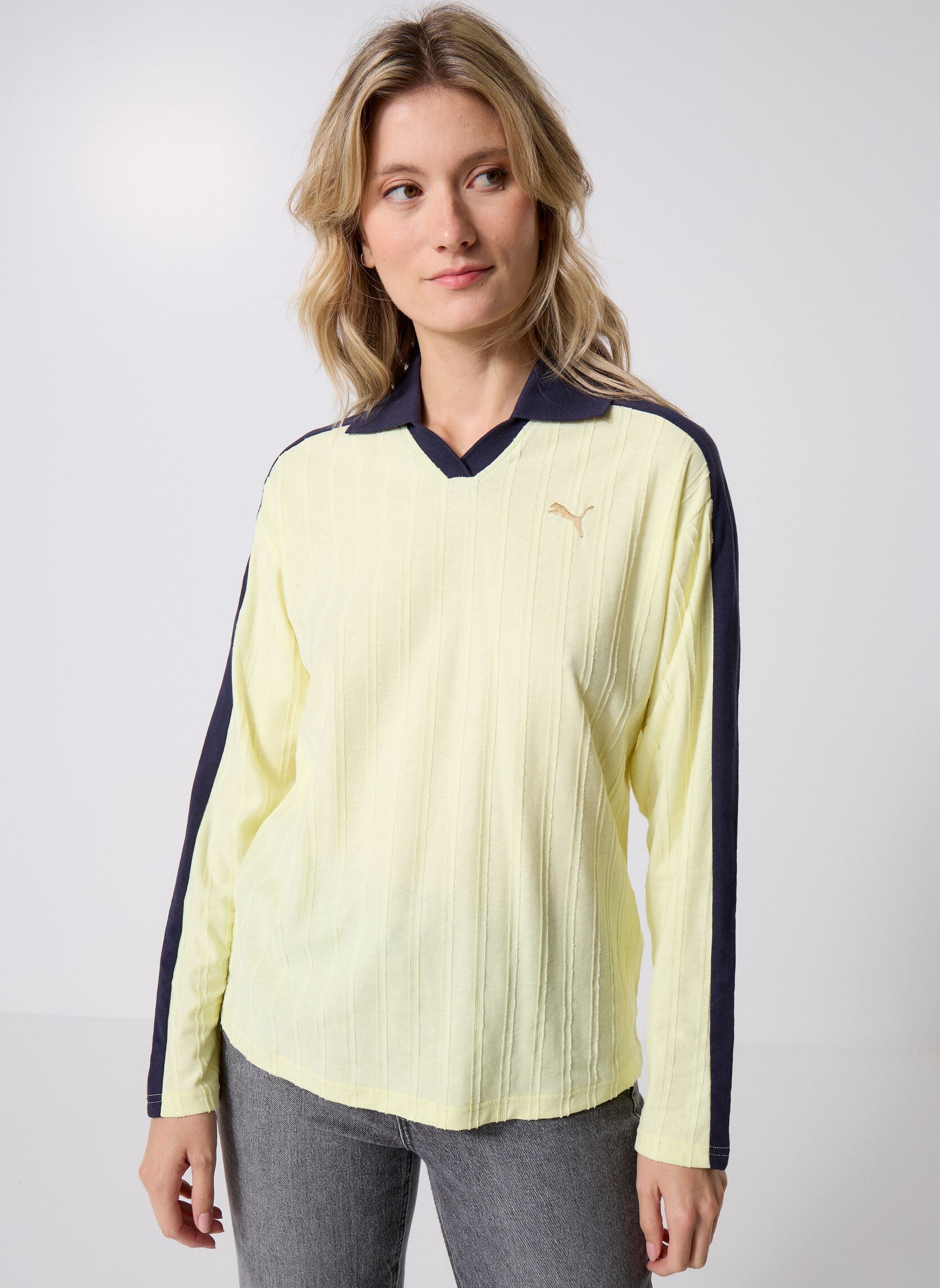 Polo décontracté à manches longues T7 Femme - vue 2