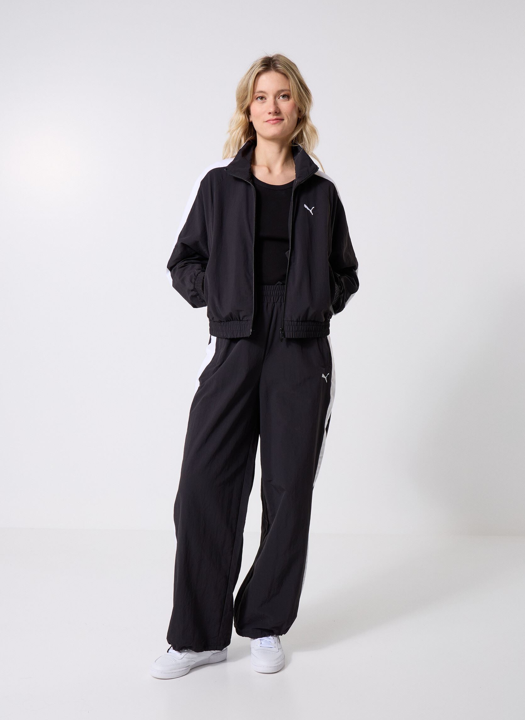 Vestes de survêtement T7 Relaxed Woven Track Jacket femme noir Puma Vestes de survêtement T7 Relaxed Woven Track Jacket femme noir Puma Black