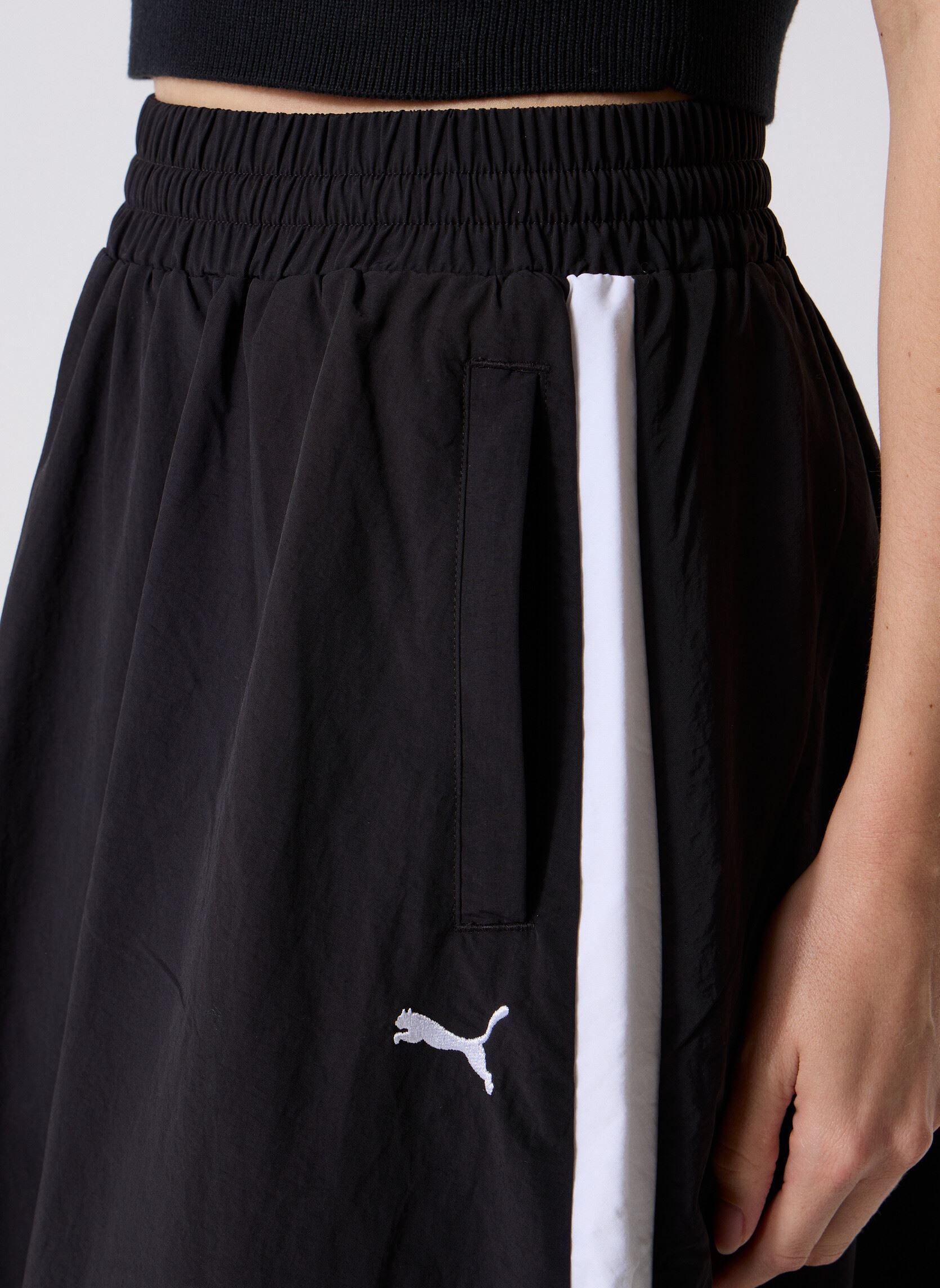 Jupes longues T7 Woven Midi Skirt femme noir Puma Jupes longues T7 Woven Midi Skirt femme noir Puma Black