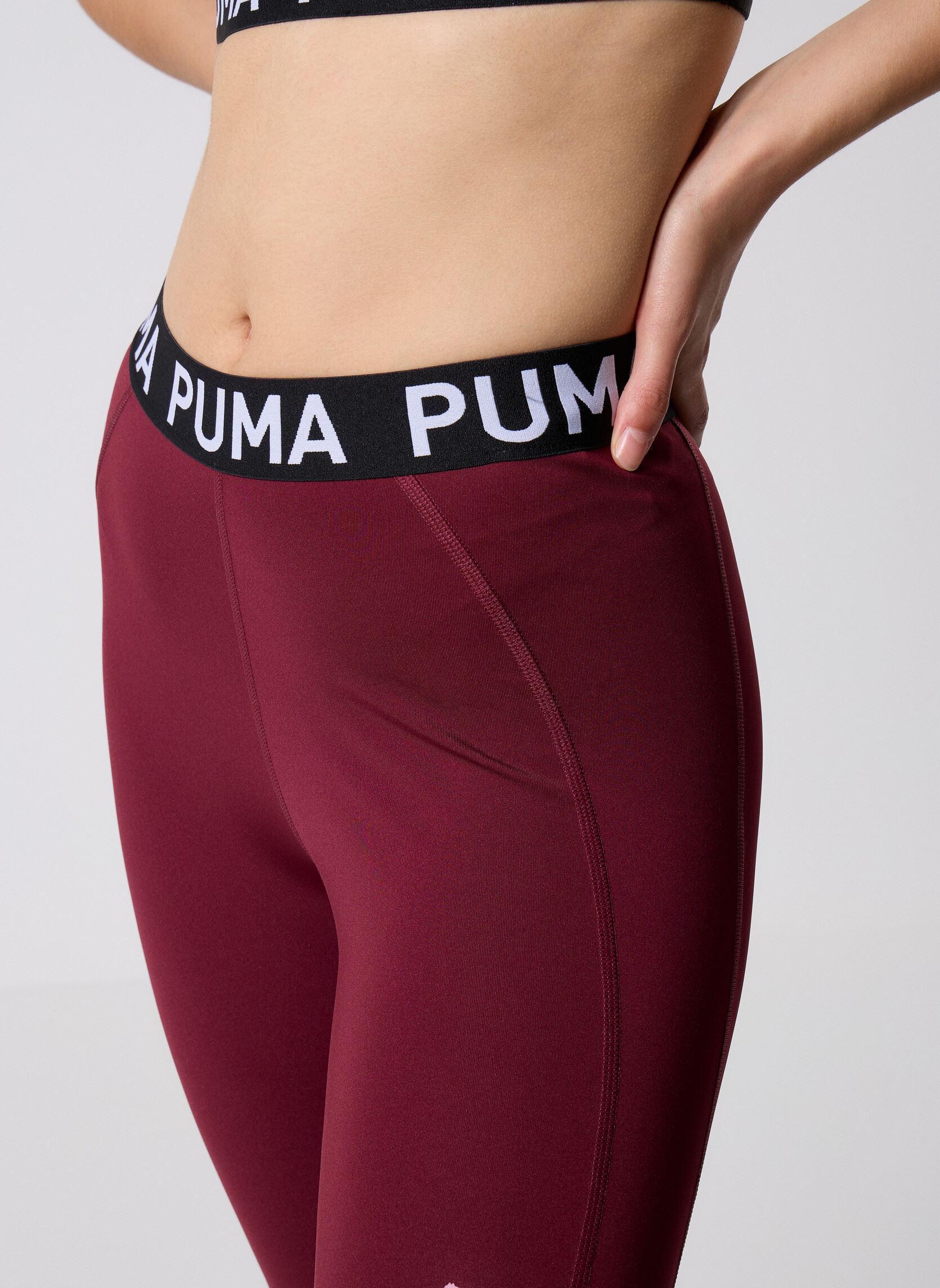 Leggings W Puma Strong Tight - Hw Fl dames bordeaux Puma Leggings W Puma Strong Tight - Hw Fl dames bordeaux Ruby Shimmer