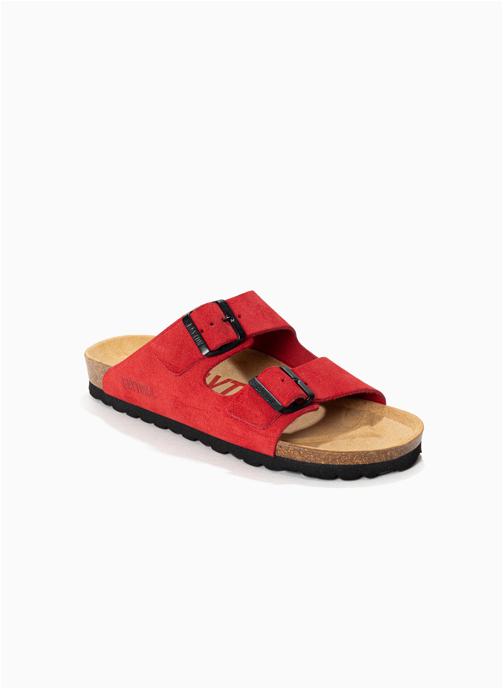 Bayton Mules en cuir suédé ATLAS femme rouge