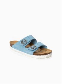Mules en cuir suédé BELINDA femme bleu Bayton Mules en cuir suédé BELINDA femme bleu Bleu clair