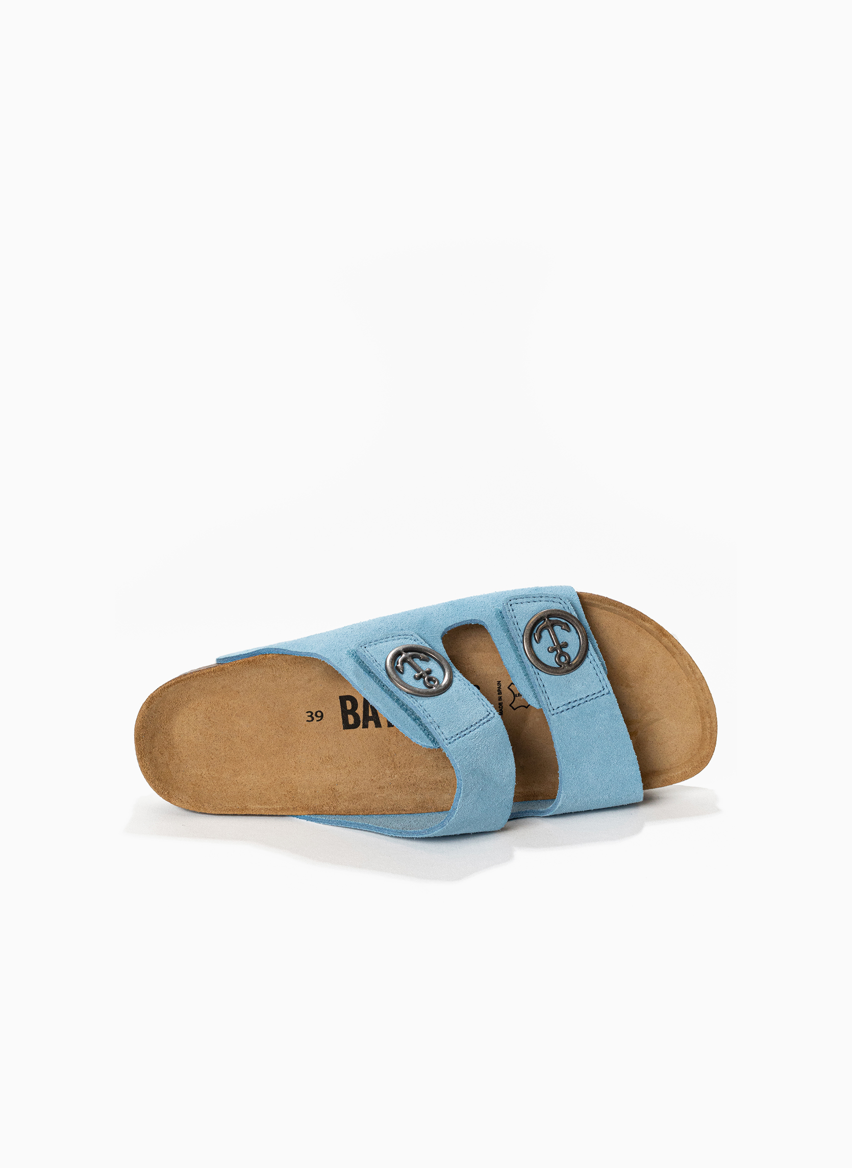 Mules en cuir suédé BELINDA femme bleu Bayton Mules en cuir suédé BELINDA femme bleu Bleu clair