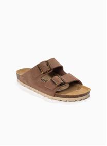 Mules en cuir suédé ATLAS femme beige Bayton Mules en cuir suédé ATLAS femme beige Beige