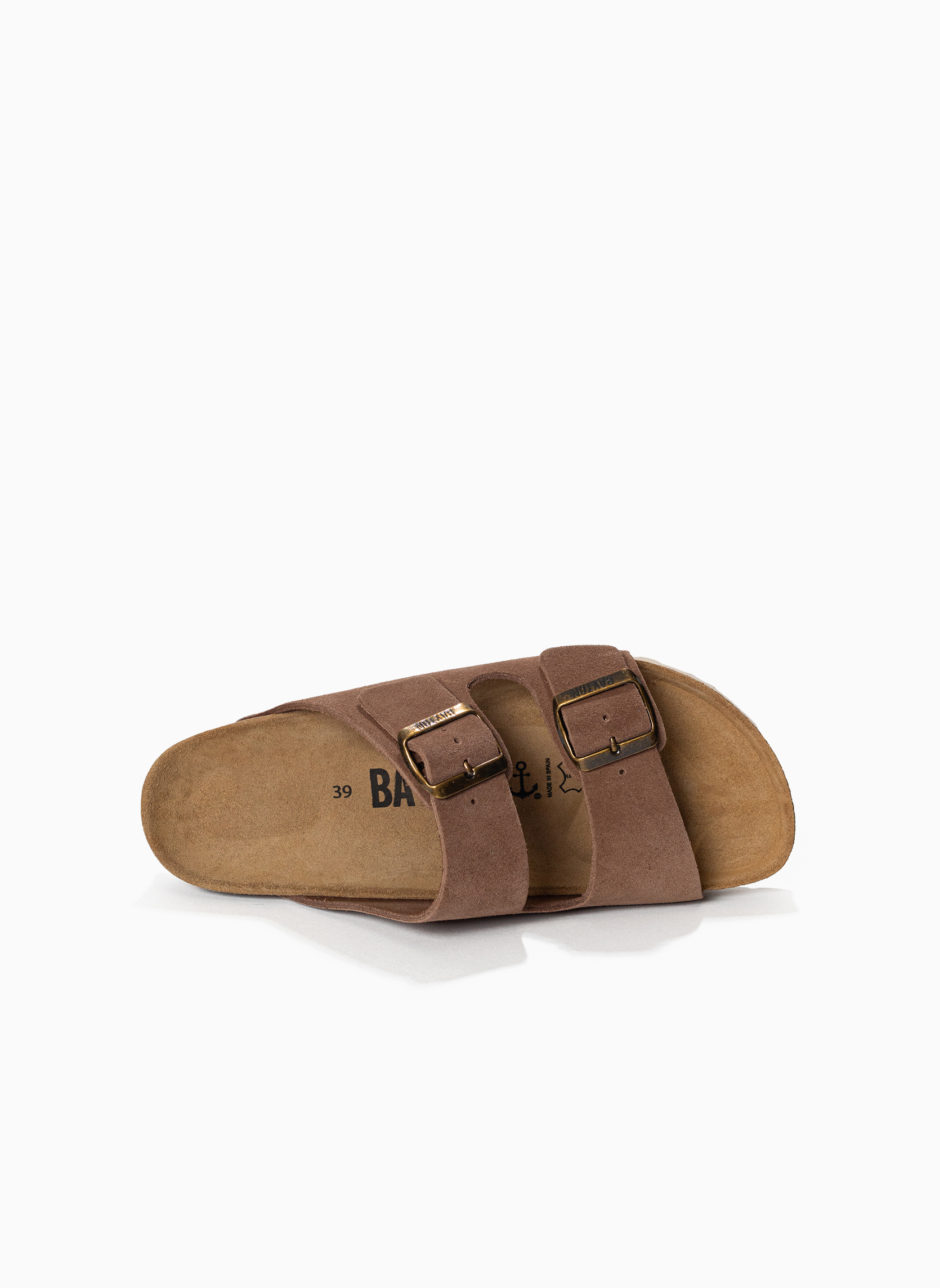 Mules en cuir suédé ATLAS femme beige Bayton Mules en cuir suédé ATLAS femme beige Beige