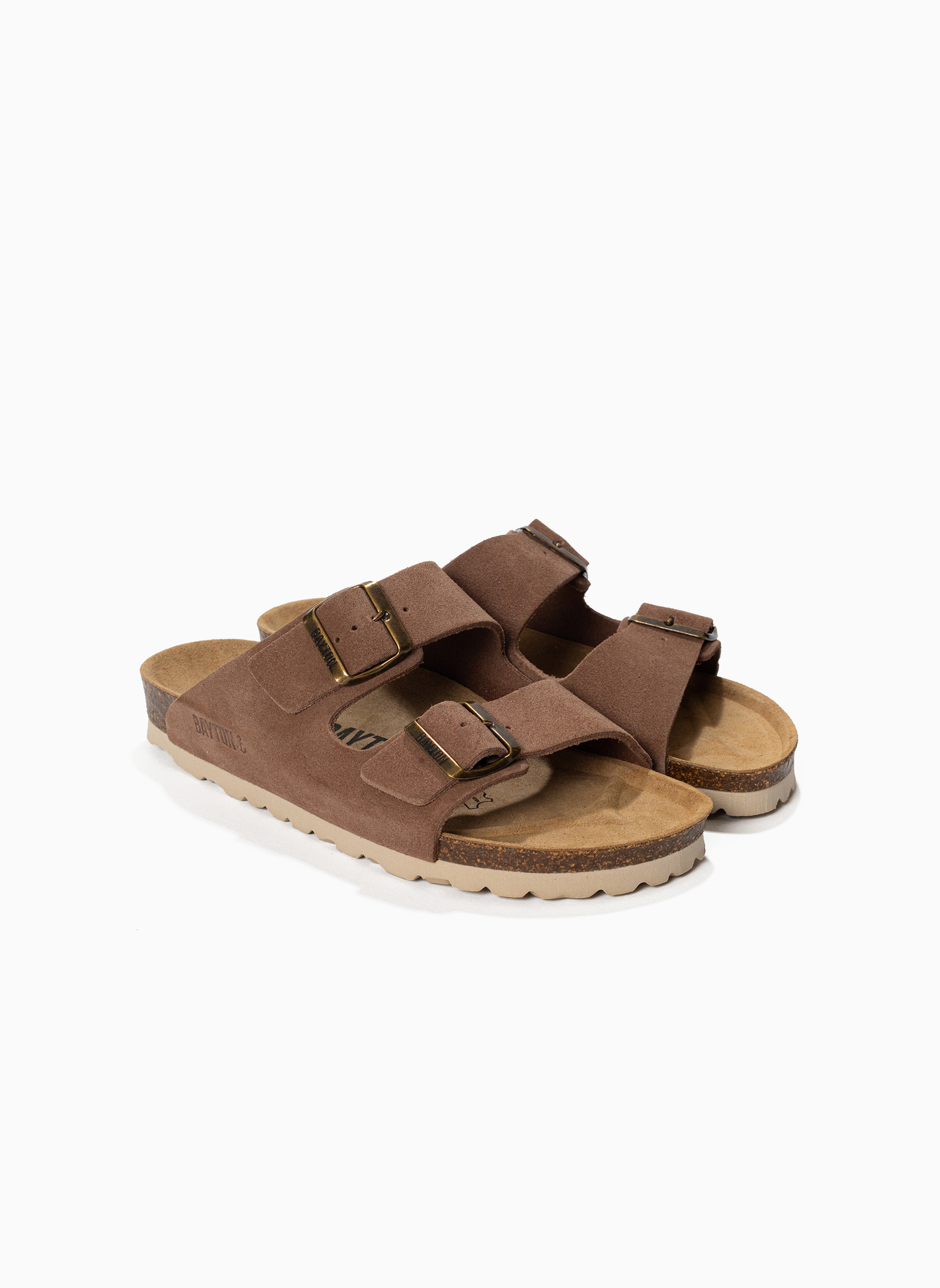 Mules en cuir suédé ATLAS femme beige Bayton Mules en cuir suédé ATLAS femme beige Beige