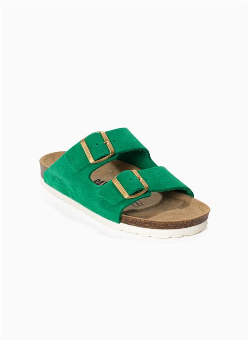 Bayton Mules en cuir suédé ATLAS femme vert