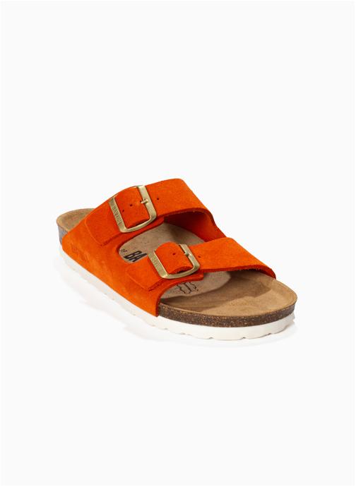 Bayton Mules en cuir suédé ATLAS femme orange