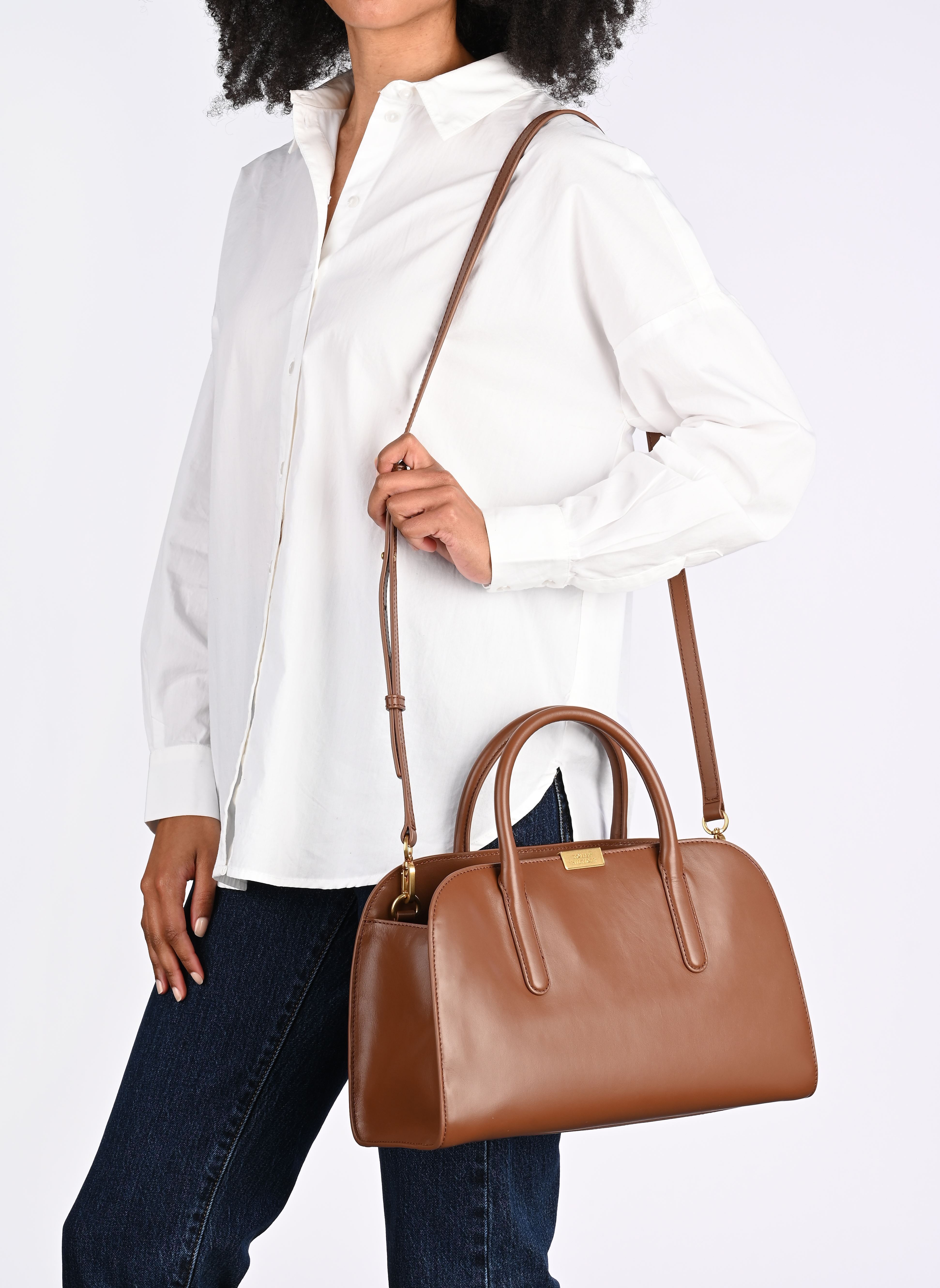 Handtaschen ICONIC LEATHER MED S, GVI, OS damen braun Tommy Hilfiger Handtaschen ICONIC LEATHER MED S, GVI, OS damen braun WINTER COGNAC