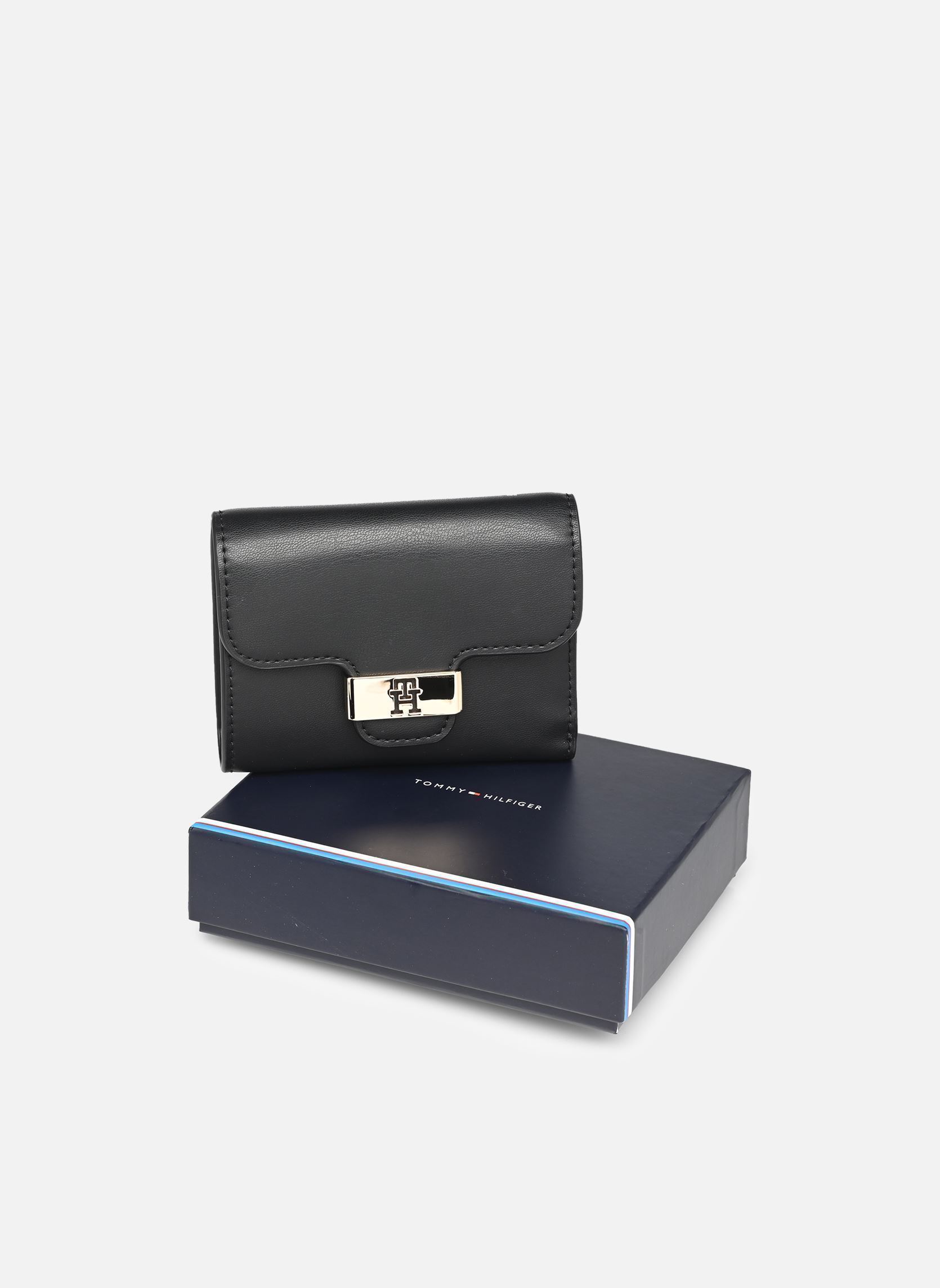 Portefeuilles TH HERITAGE TRIFOLD, BDS, OS femme noir Tommy Hilfiger Portefeuilles TH HERITAGE TRIFOLD, BDS, OS femme noir Black
