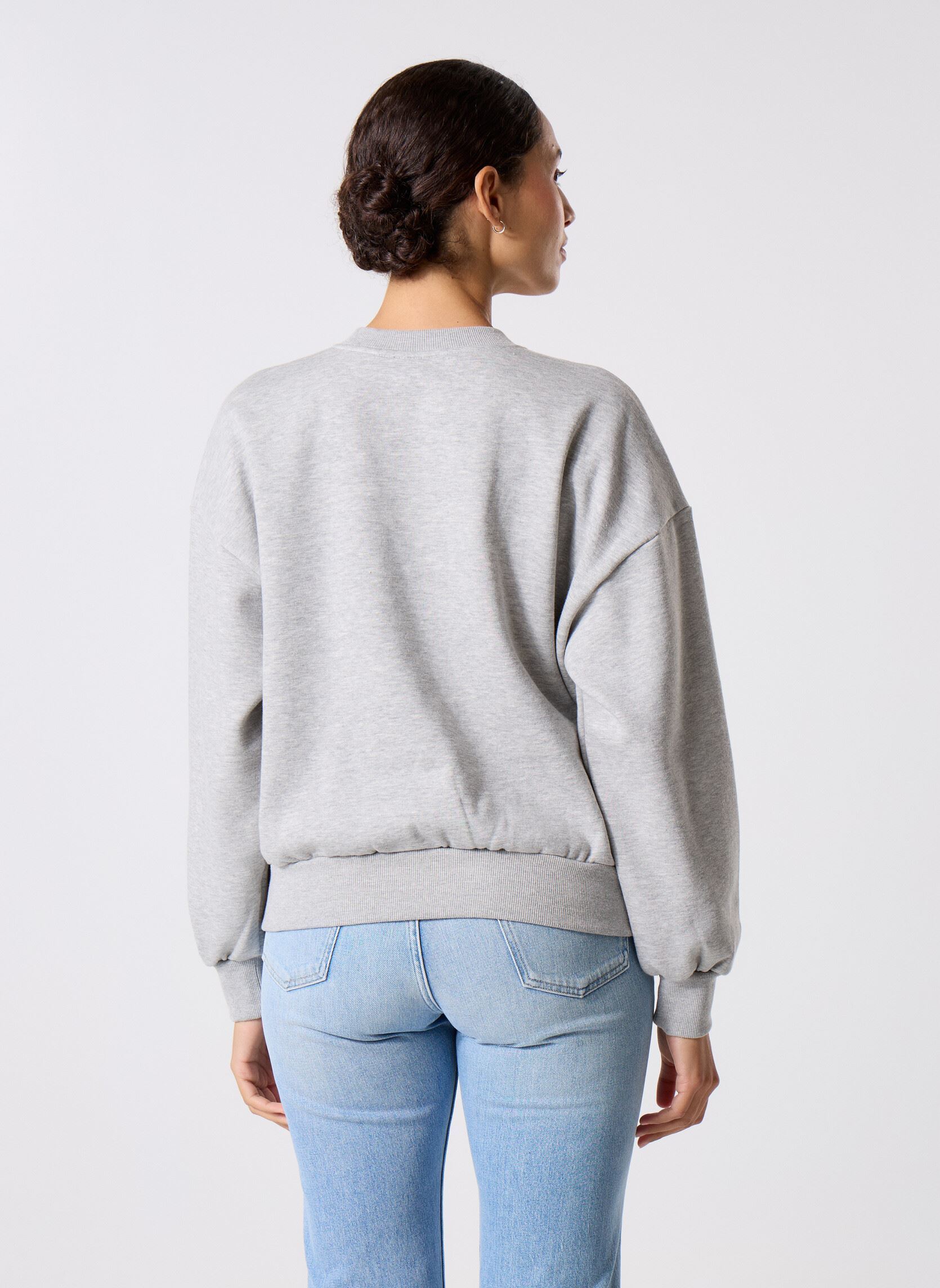 Sweater Upworn Retro Crew dames grijs Vans Sweater Upworn Retro Crew dames grijs CEMENT HEATHER