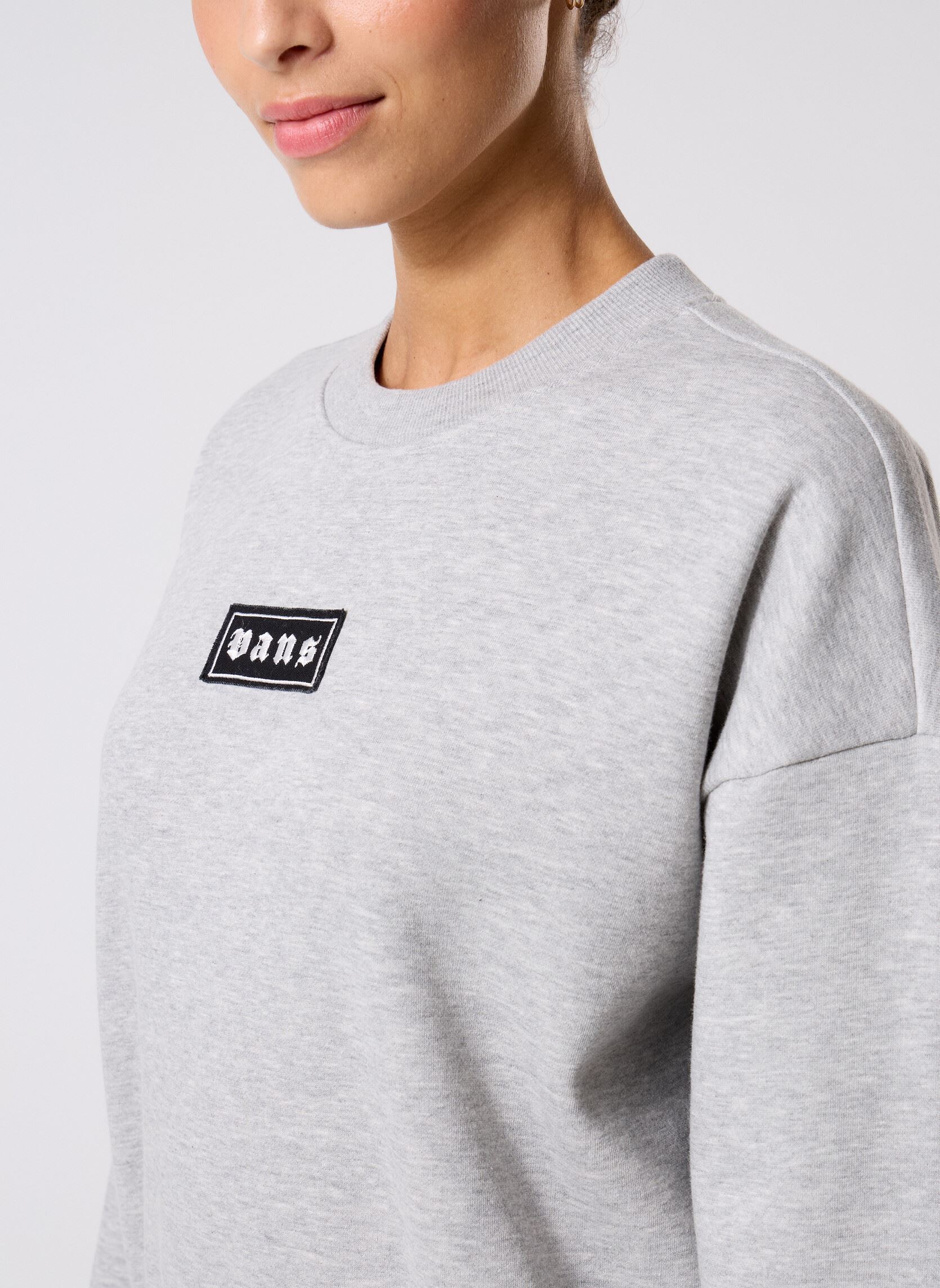 Sweater Upworn Retro Crew dames grijs Vans Sweater Upworn Retro Crew dames grijs CEMENT HEATHER