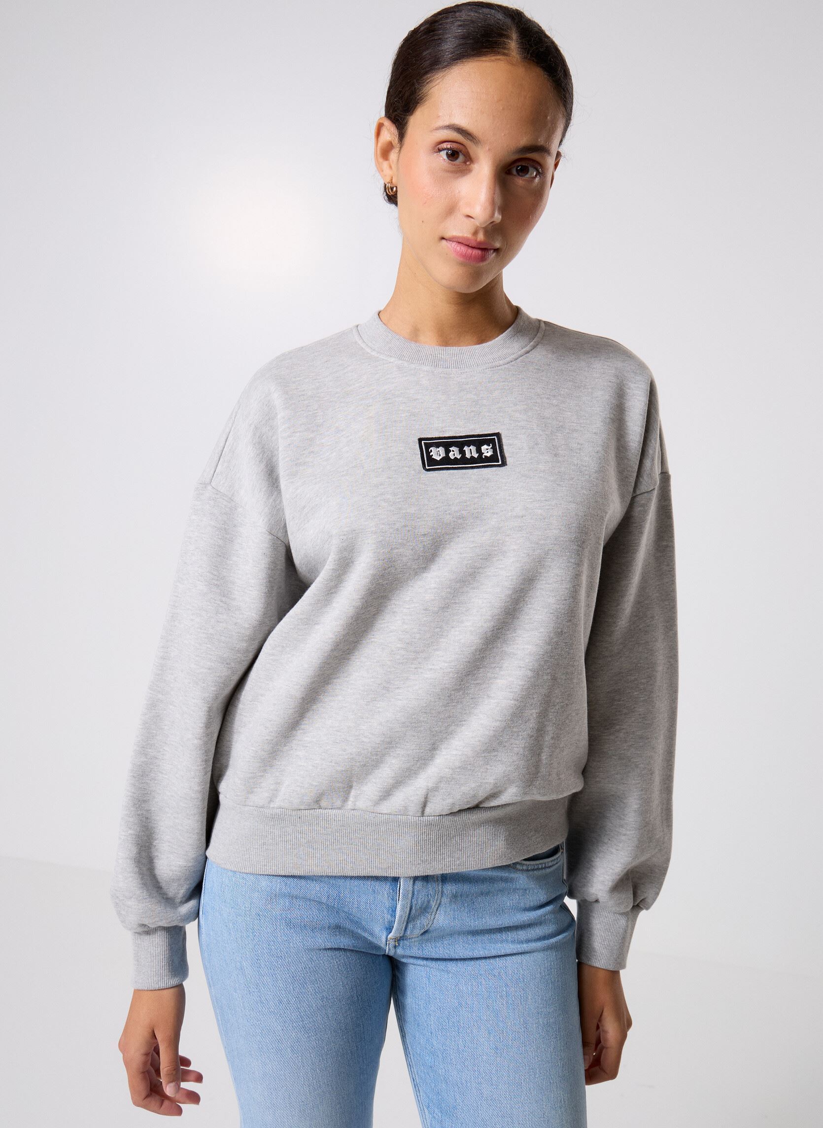 Sweat shirt Vans W UPWORN RETRO CREW EU - vue 3