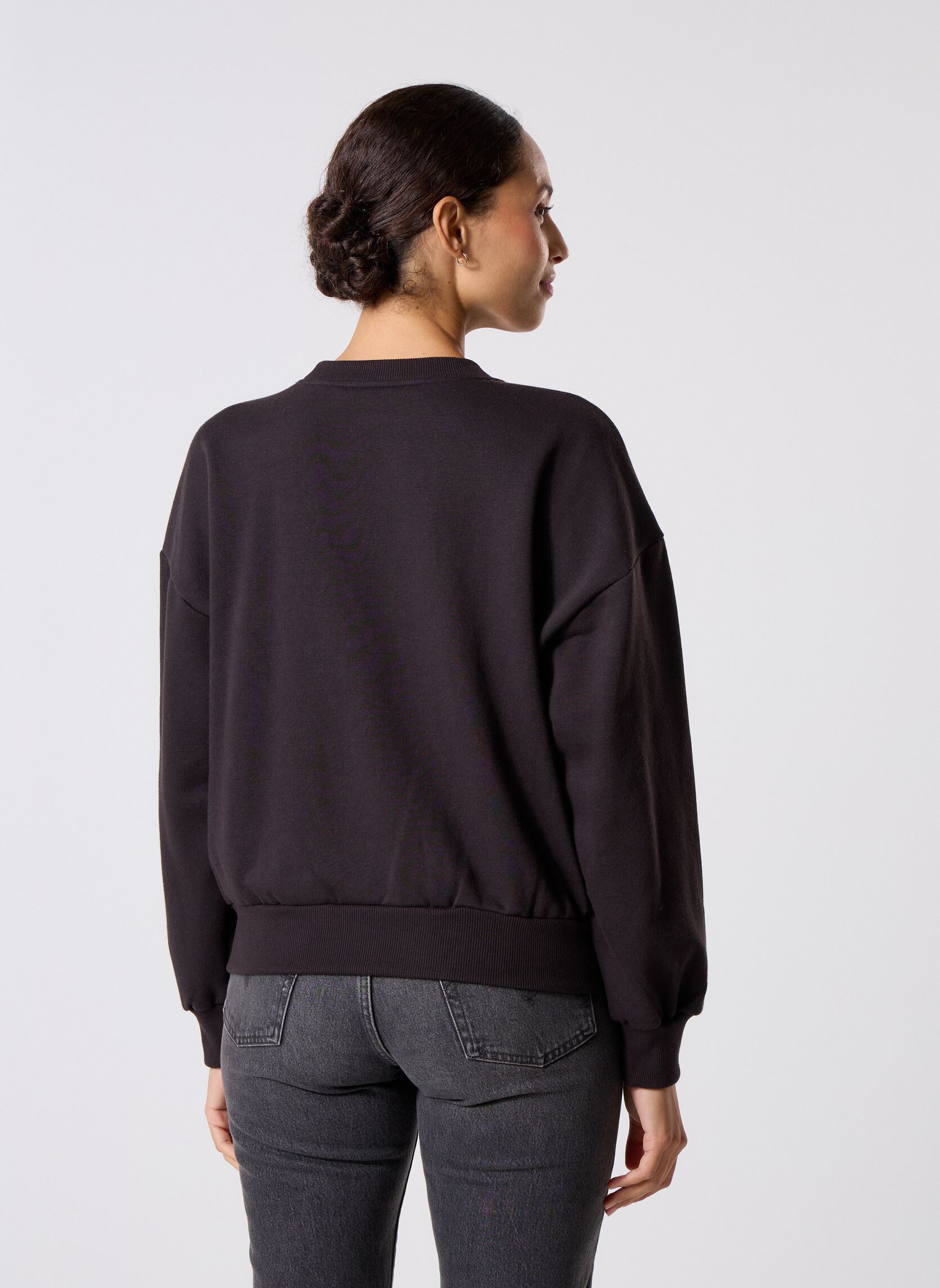 Sweater Upworn Retro Crew dames zwart Vans Sweater Upworn Retro Crew dames zwart BLACK
