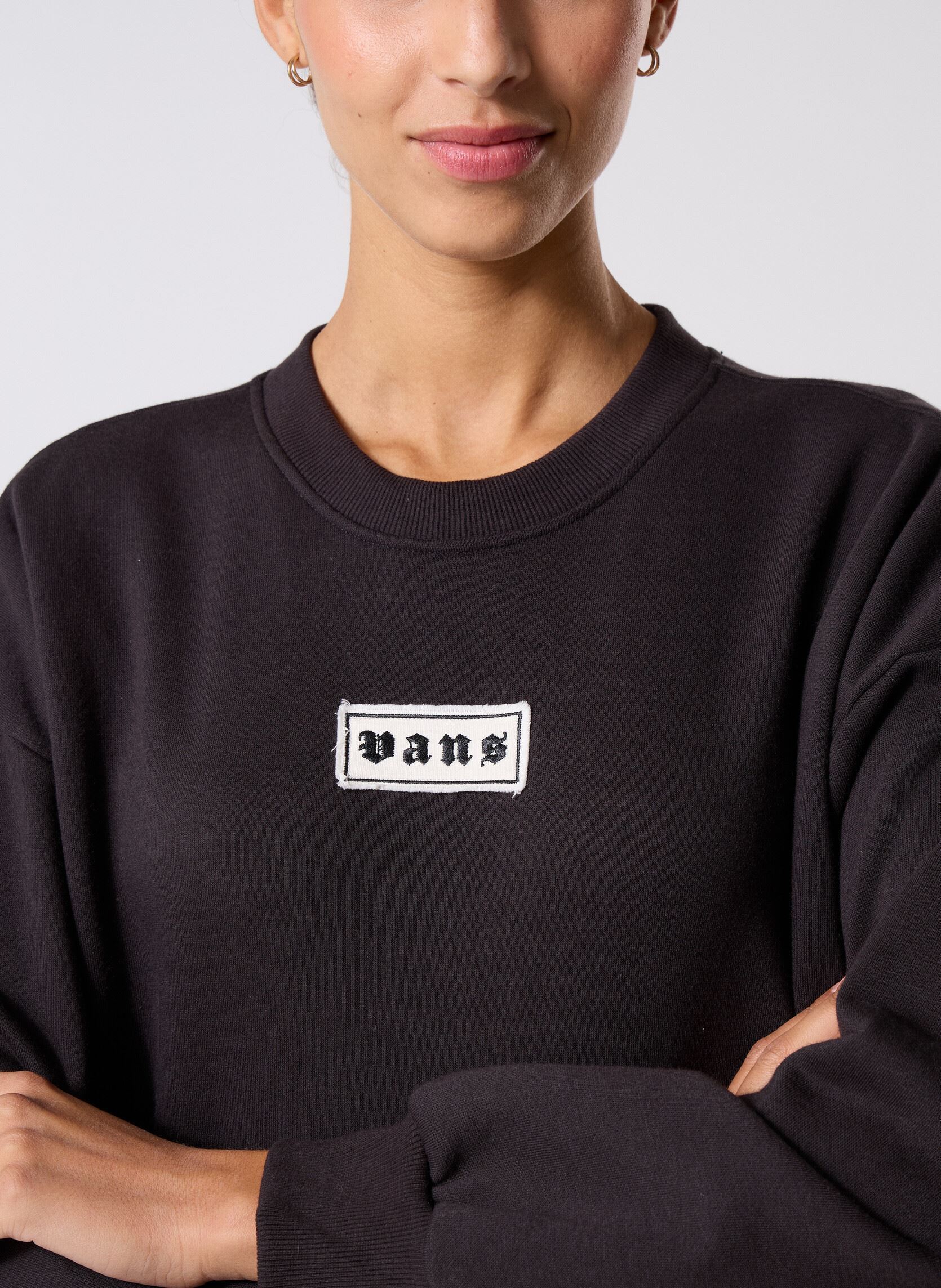 Sweater Upworn Retro Crew dames zwart Vans Sweater Upworn Retro Crew dames zwart BLACK