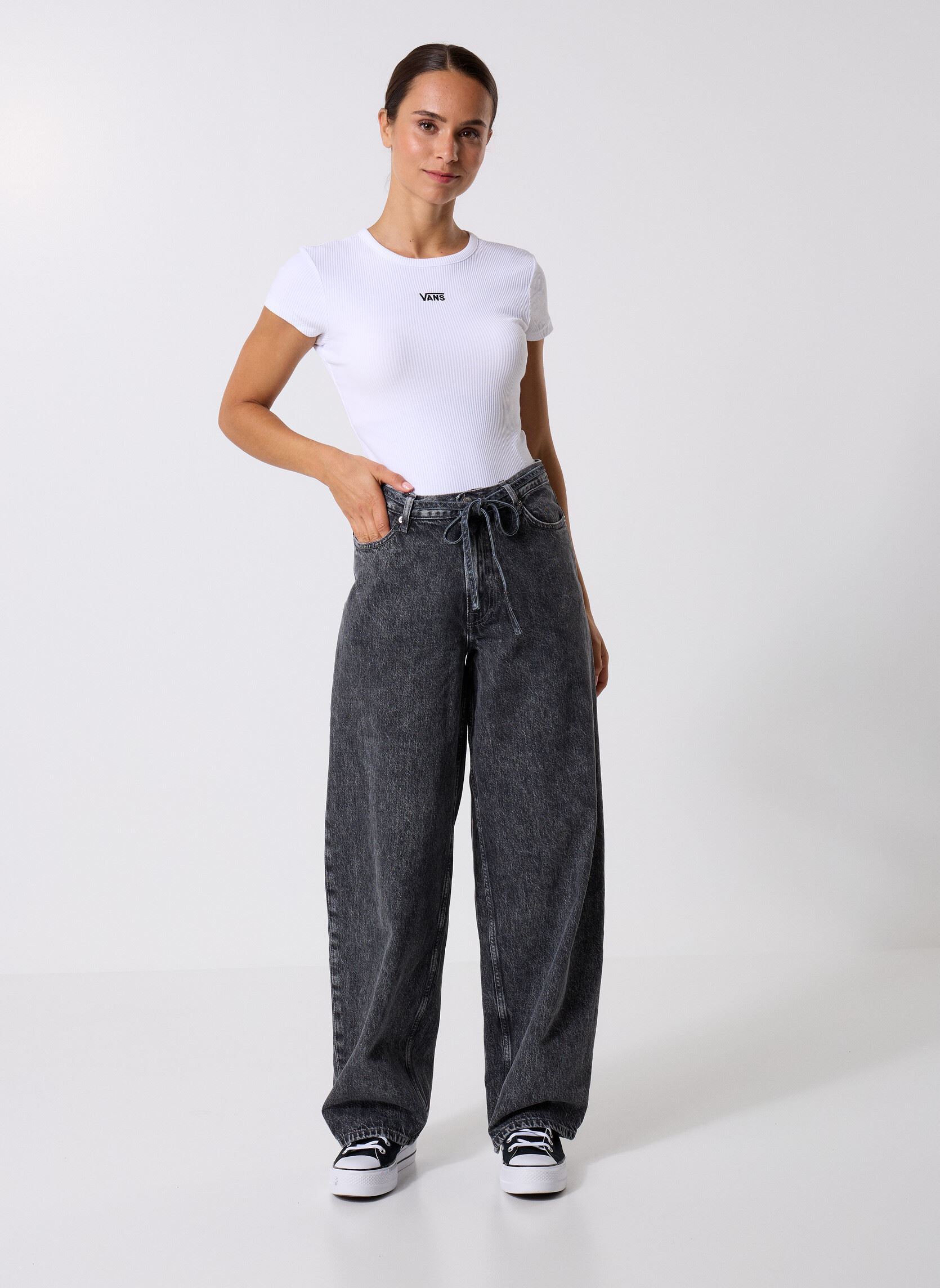 Tee-shirts manches courtes Cameron Tee femme blanc Vans Tee-shirts manches courtes Cameron Tee femme blanc WHITE