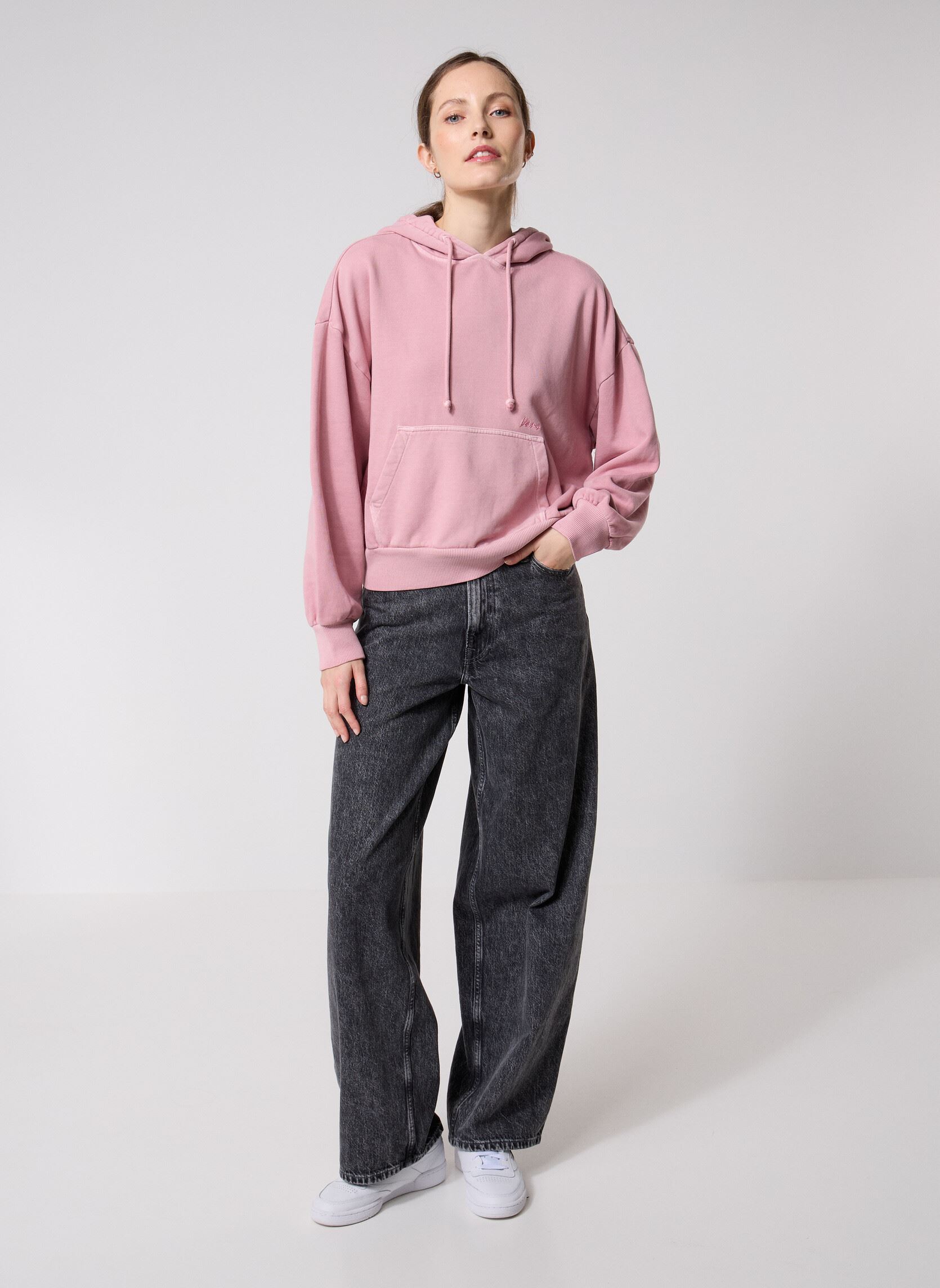 Hoodies Retro PO Hoodie dames roze Vans Hoodies Retro PO Hoodie dames roze PINK DAWN