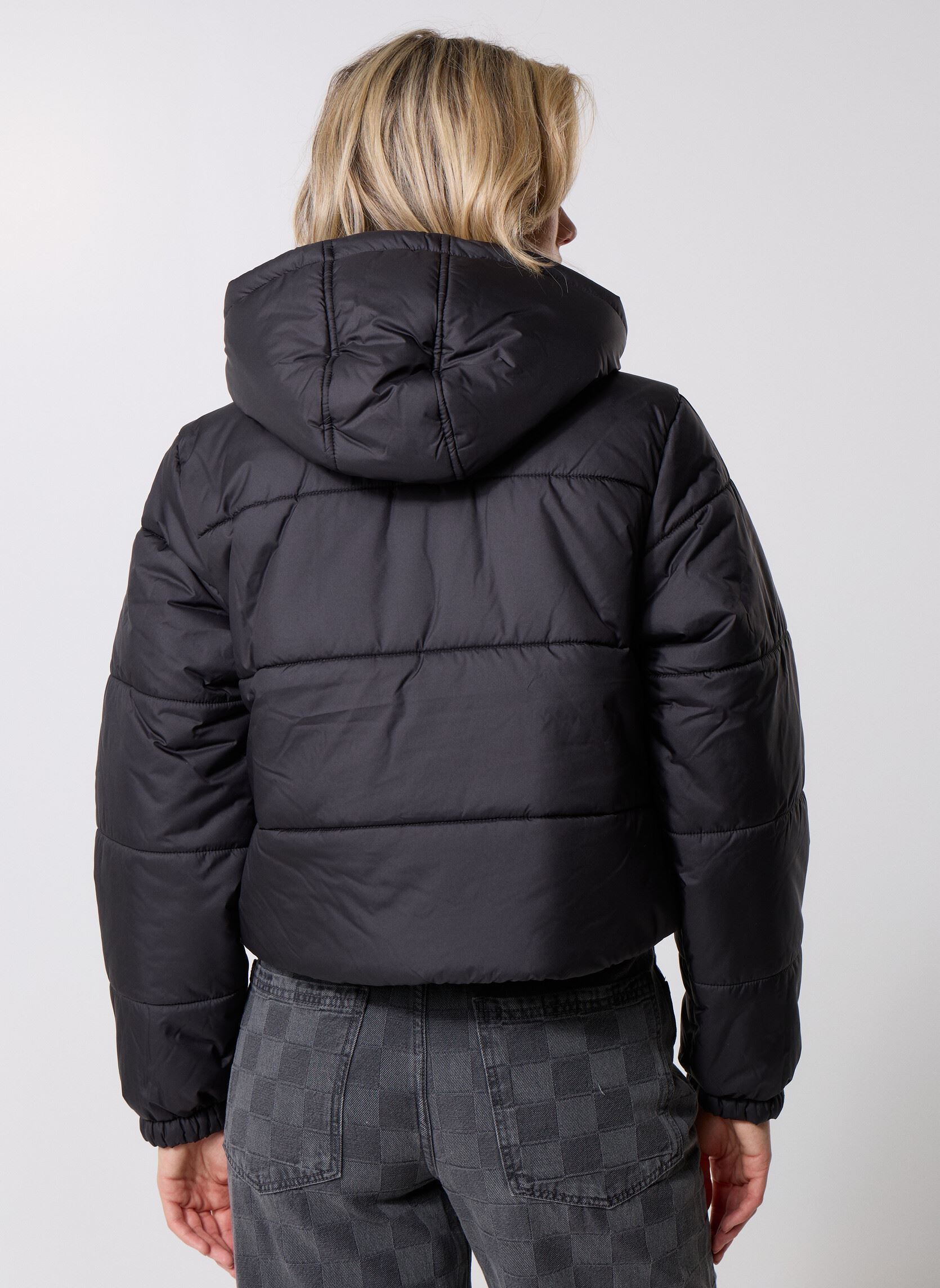 Daunenjacken Hillgate Cropped Puffer damen schwarz Vans Daunenjacken Hillgate Cropped Puffer damen schwarz BLACK