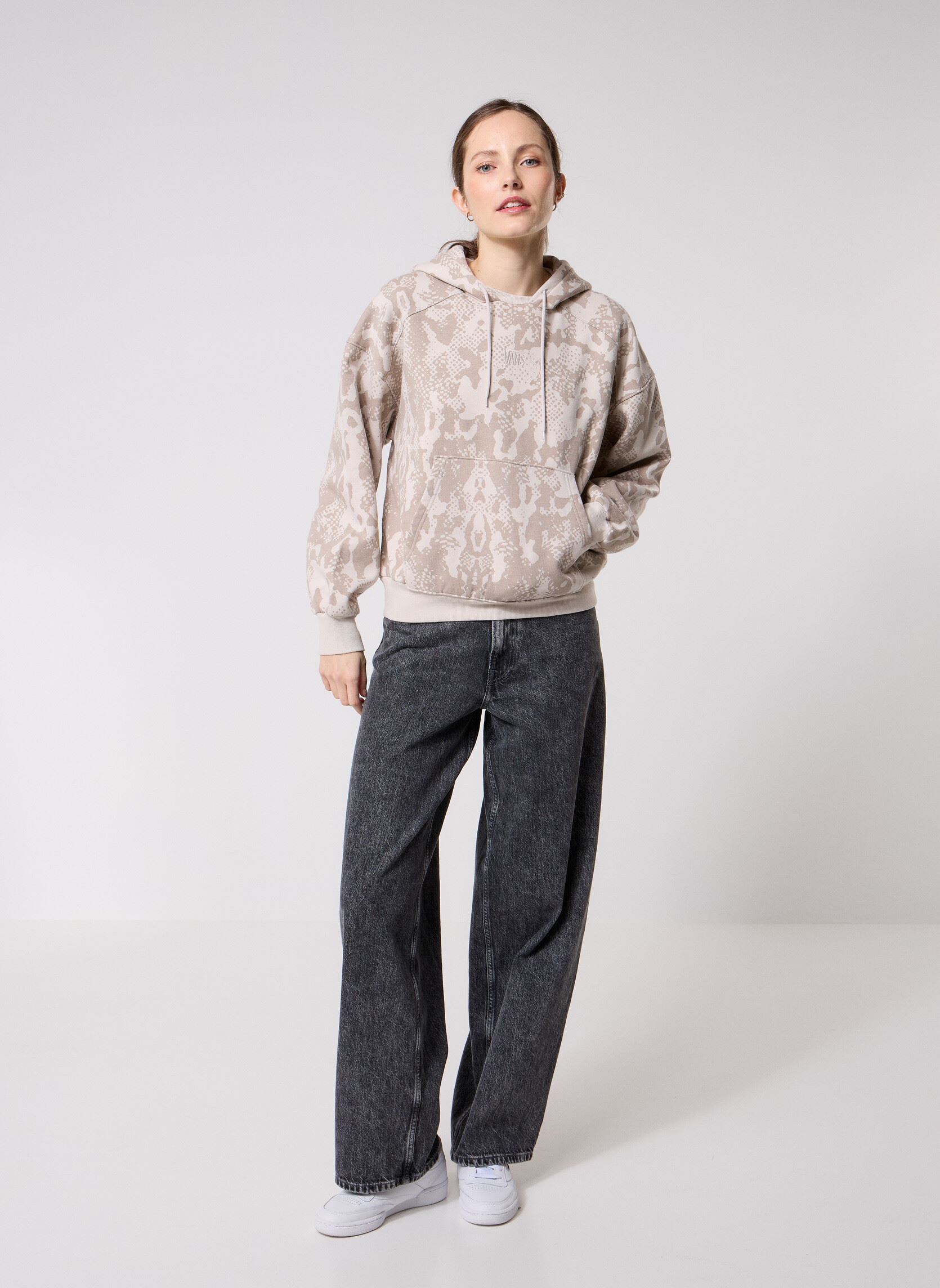 Kapuzenpullover MTE Kennett Printed PO damen beige Vans Kapuzenpullover MTE Kennett Printed PO damen beige TAUPE MIST