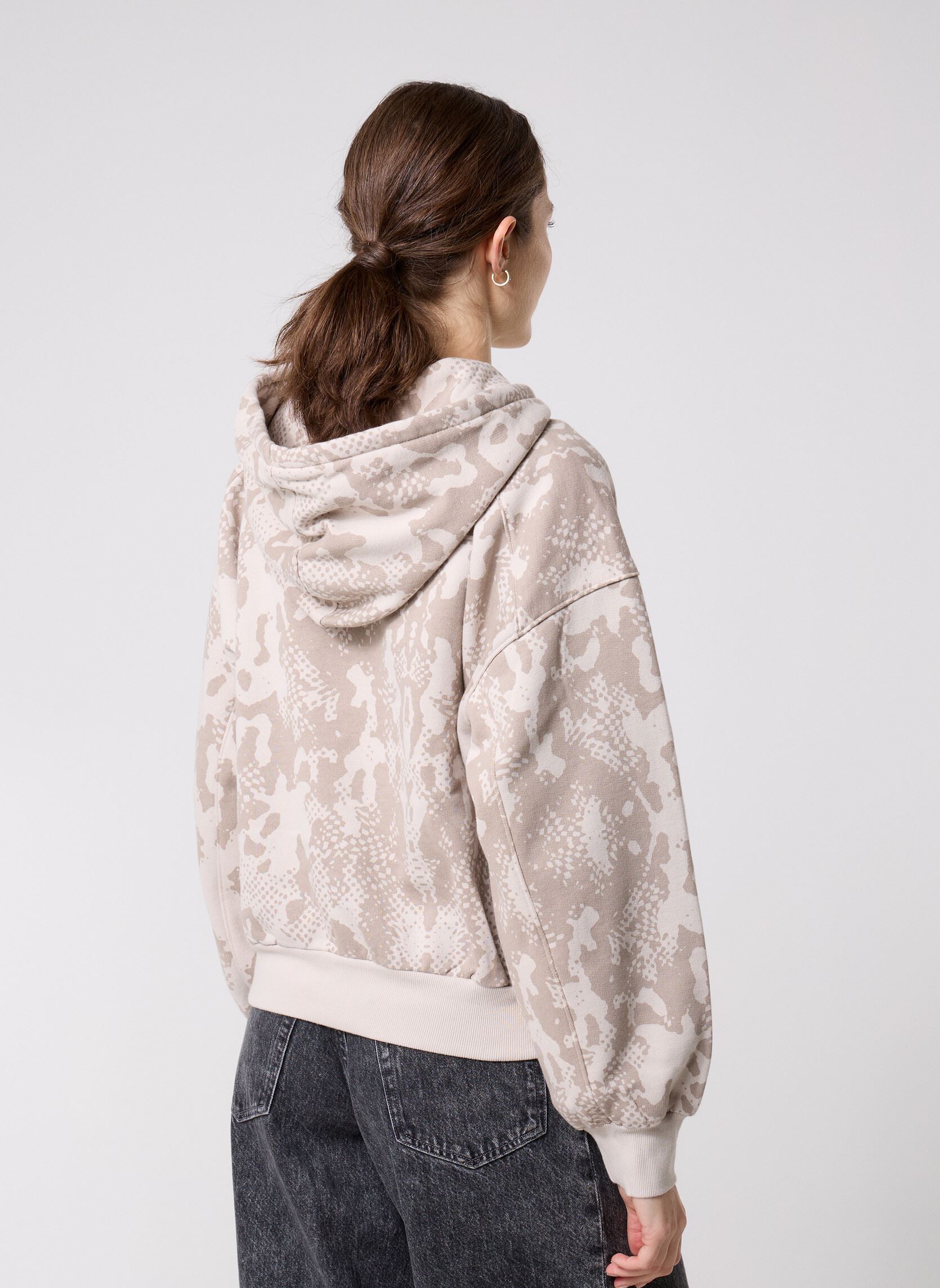 Kapuzenpullover MTE Kennett Printed PO damen beige Vans Kapuzenpullover MTE Kennett Printed PO damen beige TAUPE MIST