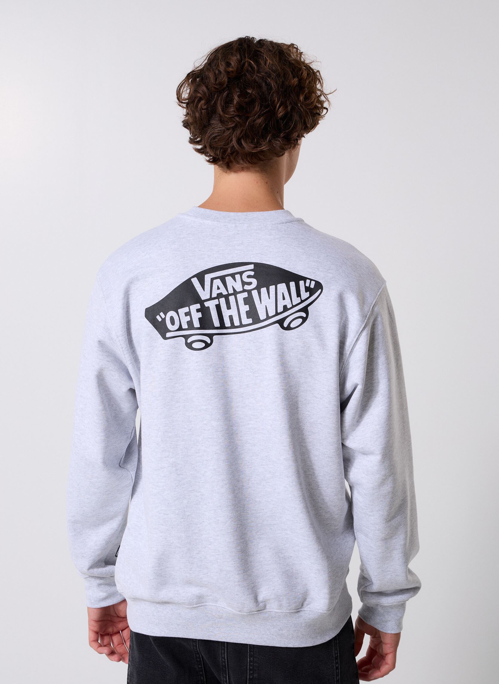 Sweats STYLE 76 II LOOSE FT CREW Light Grey Hea homme gris Vans Sweats STYLE 76 II LOOSE FT CREW Light Grey Hea homme gris LIGHT GREY HEATHER