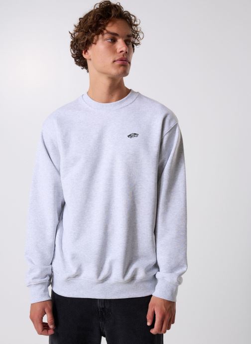 Vans Sweats STYLE 76 II LOOSE FT CREW Light Grey Hea homme gris