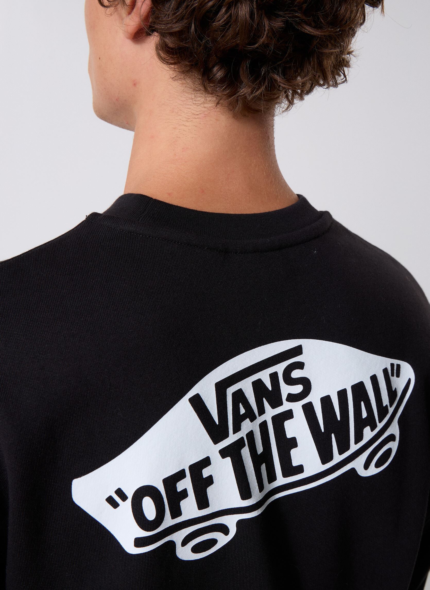 Sweats STYLE 76 II LOOSE FT CREW Black/White VN homme noir Vans Sweats STYLE 76 II LOOSE FT CREW Black/White VN homme noir BLACK/WHITE
