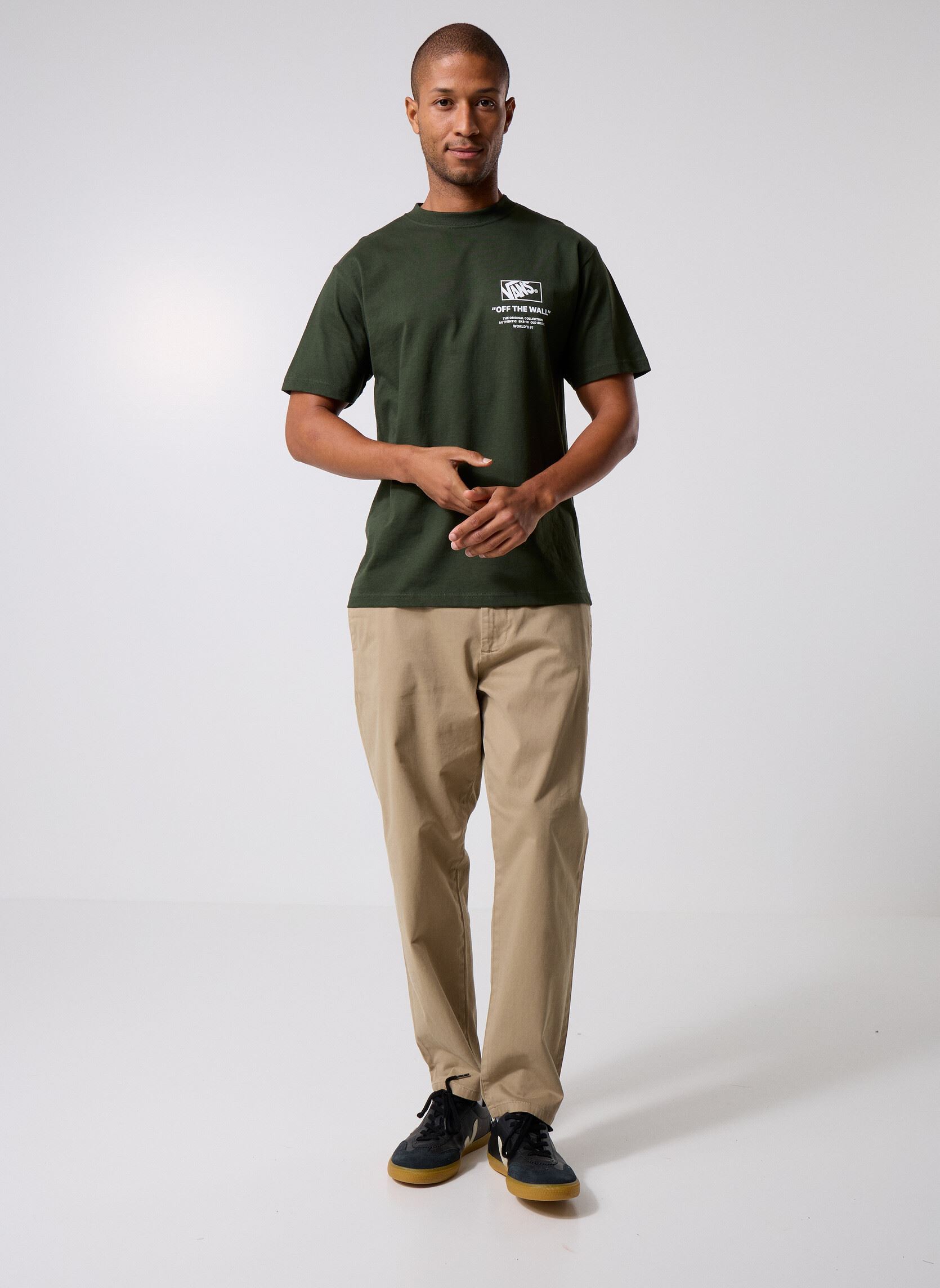 Tee-shirts manches courtes Stockpile SS Tee Dried Kelp VN000PEWEMU1 homme vert Vans Tee-shirts manches courtes Stockpile SS Tee Dried Kelp VN000PEWEMU1 homme vert DRIED KELP