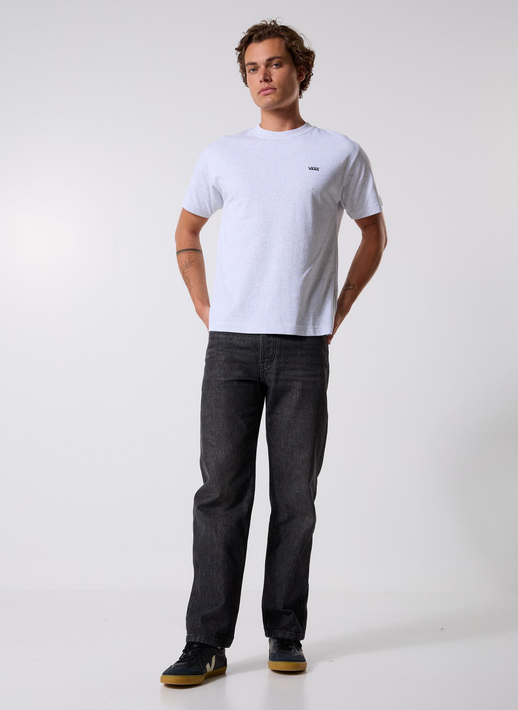 Tee-shirts manches courtes LEFT CHEST SS Light Grey Heather VN000R9 homme gris Vans Tee-shirts manches courtes LEFT CHEST SS Light Grey Heather VN000R9 homme gris LIGHT GREY HEATHER
