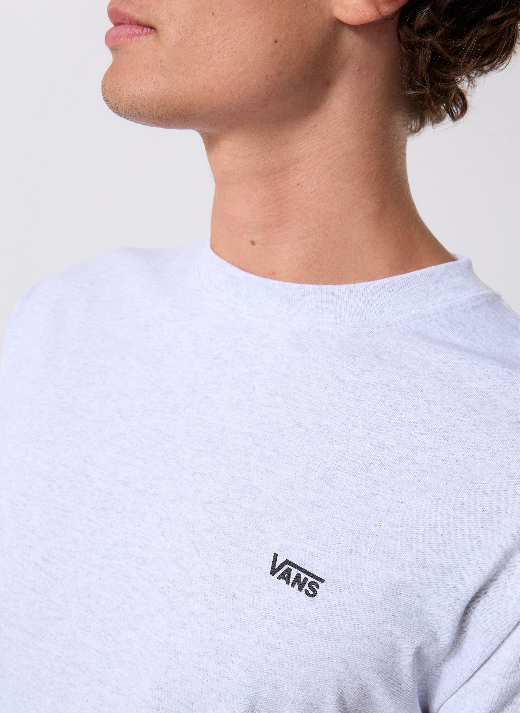 Tee-shirts manches courtes LEFT CHEST SS Light Grey Heather VN000R9 homme gris Vans Tee-shirts manches courtes LEFT CHEST SS Light Grey Heather VN000R9 homme gris LIGHT GREY HEATHER