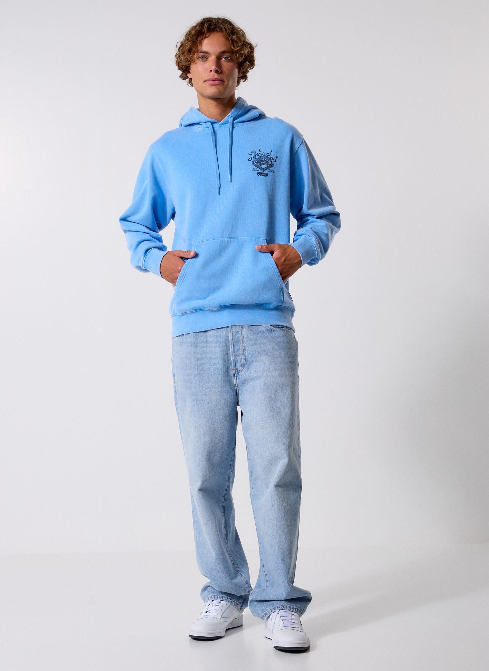 Sweatshirts Scratched Records Pullover Tranquil Blue herren blau Vans Sweatshirts Scratched Records Pullover Tranquil Blue herren blau TRANQUIL BLUE