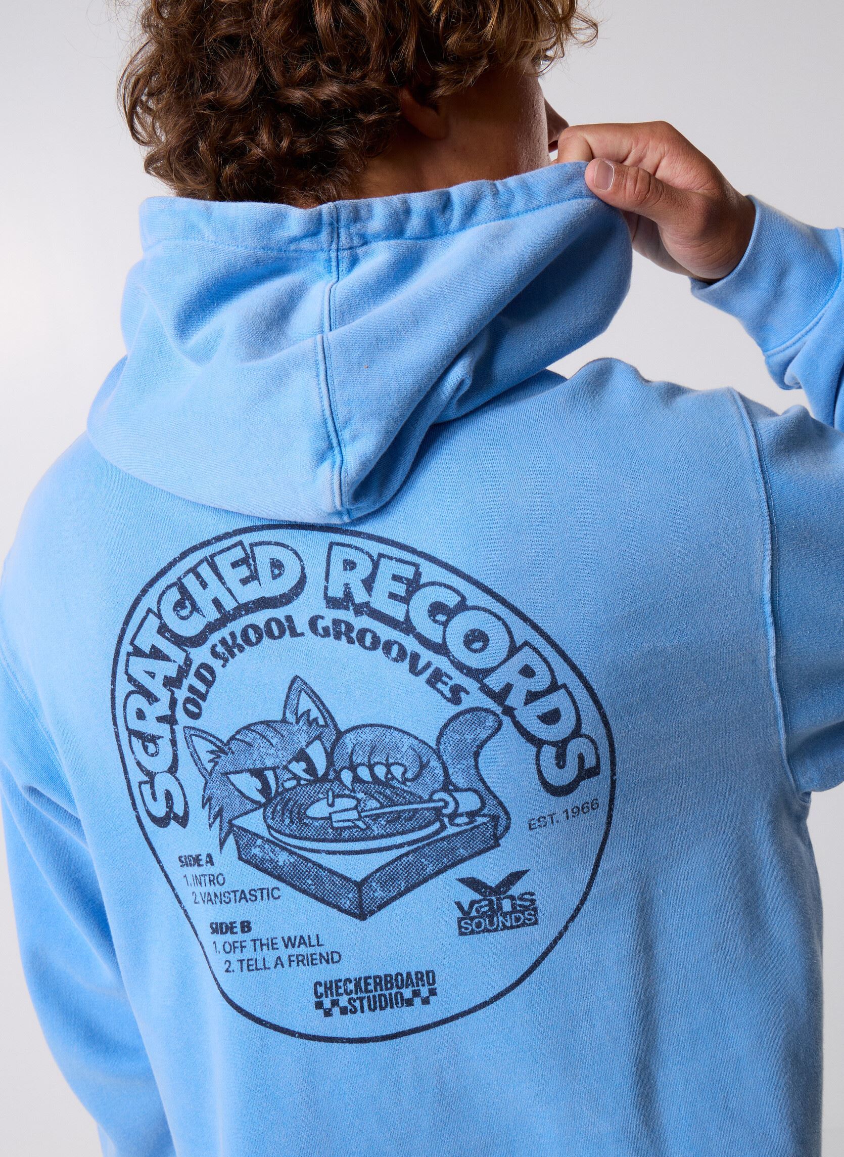 Sweatshirts Scratched Records Pullover Tranquil Blue herren blau Vans Sweatshirts Scratched Records Pullover Tranquil Blue herren blau TRANQUIL BLUE