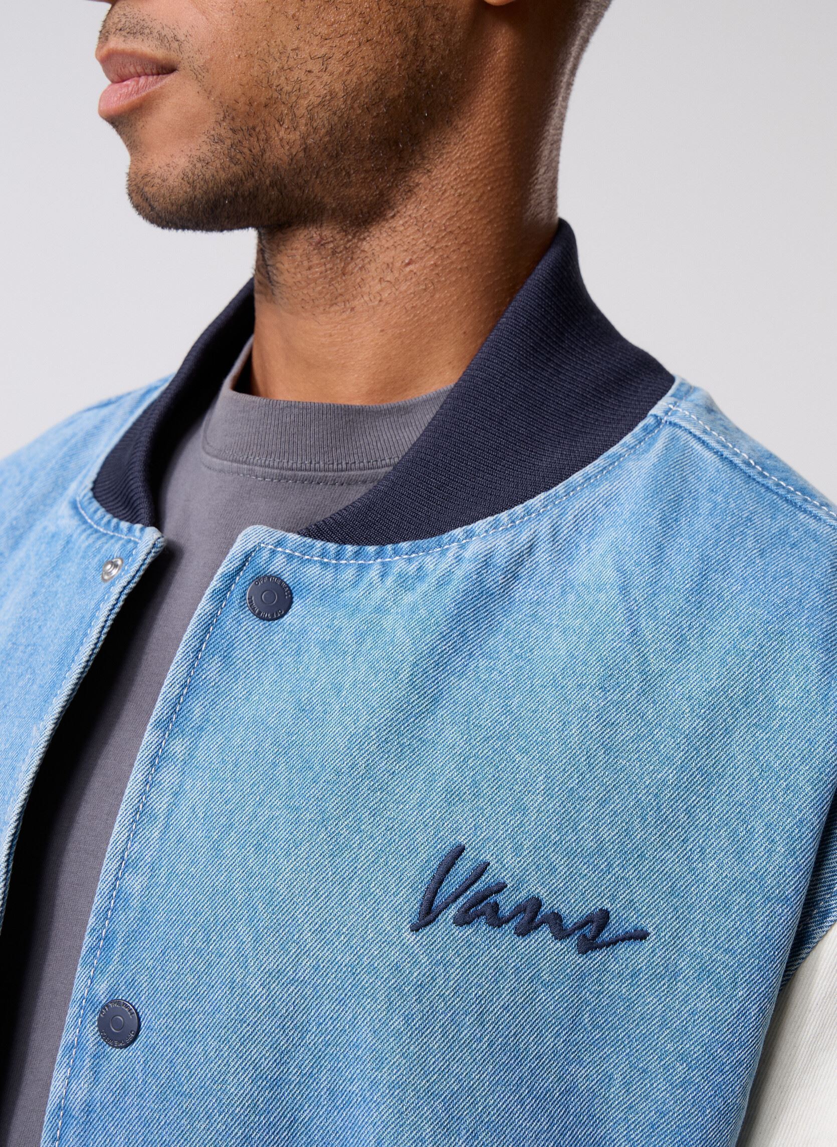 Blousons Denim Baseball Jacket STONEWASH/BLUE VN0 homme bleu Vans Blousons Denim Baseball Jacket STONEWASH/BLUE VN0 homme bleu STONEWASH/BLUE