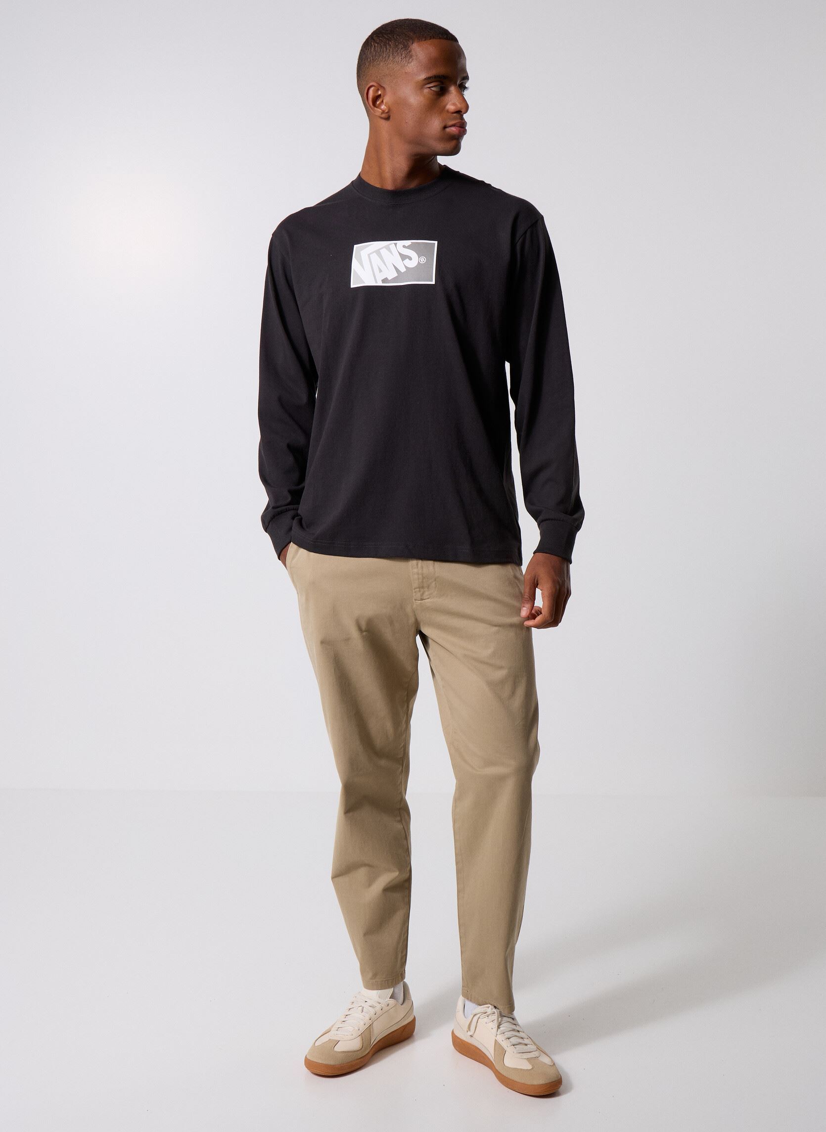 Sweats Original Standards Blocked Box LS BLACK/ homme noir Vans Sweats Original Standards Blocked Box LS BLACK/ homme noir BLACK/DRIZZLE