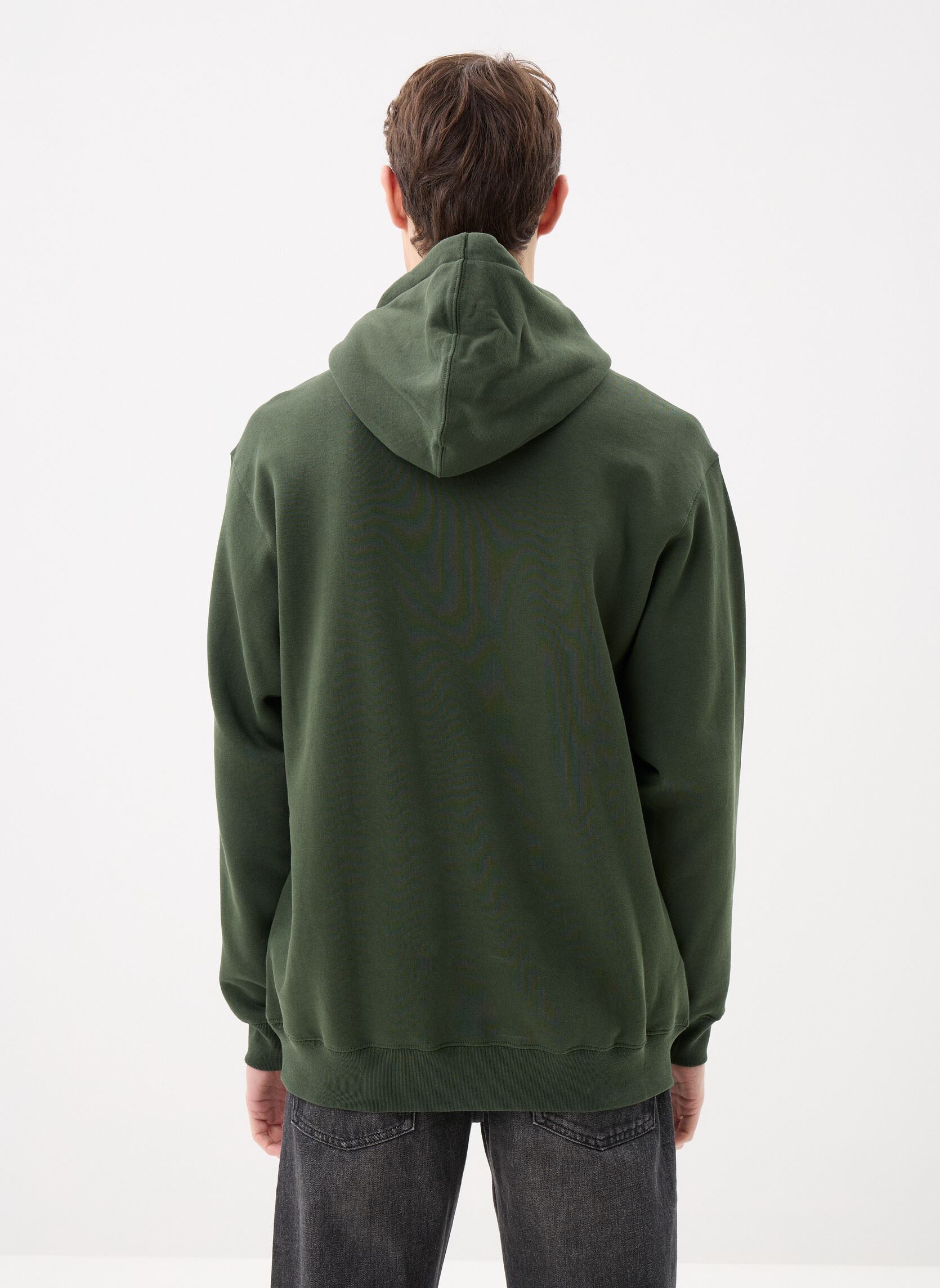 Sweats à capuche LEFT CHEST II LOOSE PO Dried Kelp VN000P homme vert Vans Sweats à capuche LEFT CHEST II LOOSE PO Dried Kelp VN000P homme vert DRIED KELP