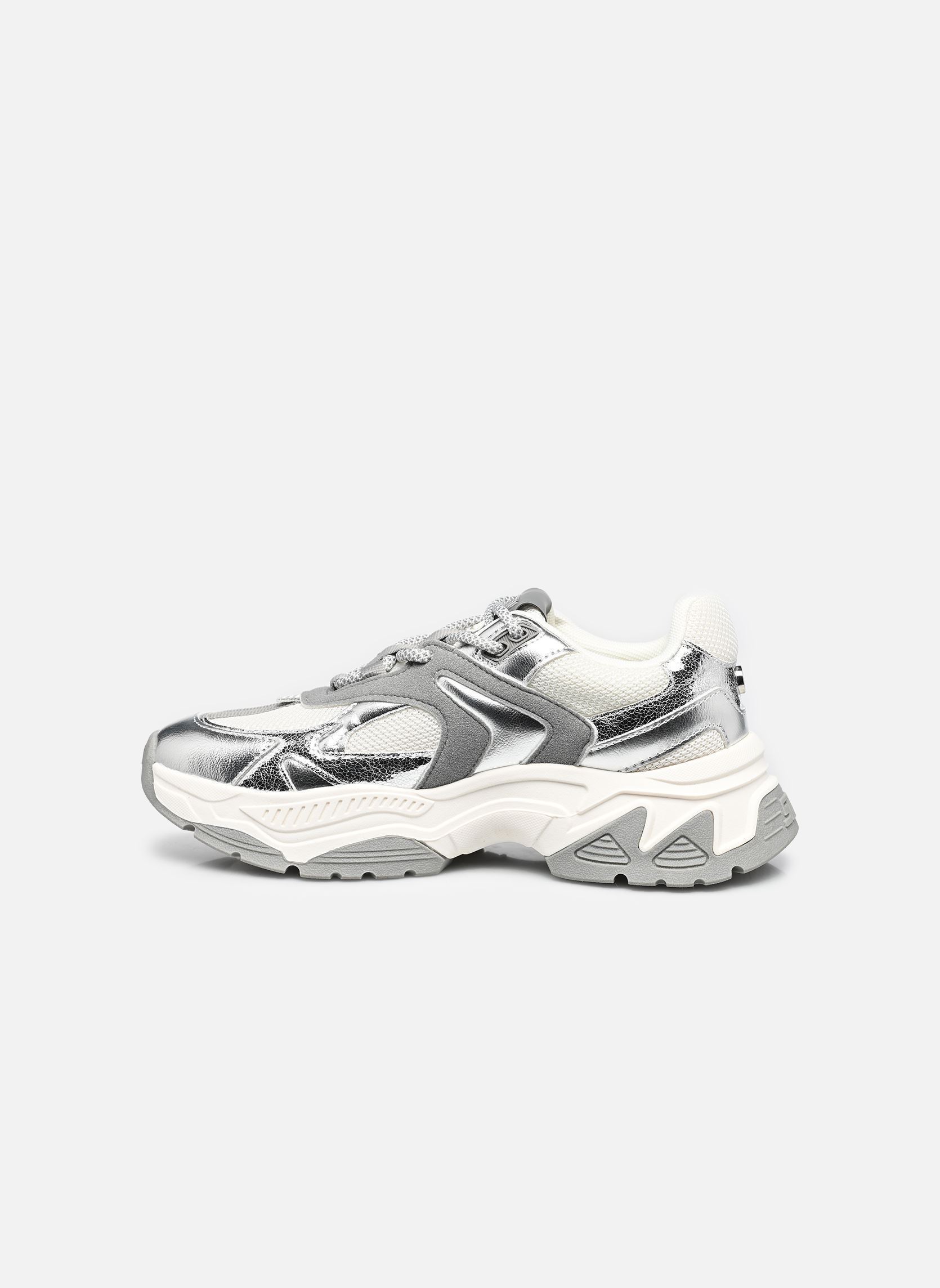 Baskets Ample femme argent Steve Madden Baskets Ample femme argent SILVER/WHT