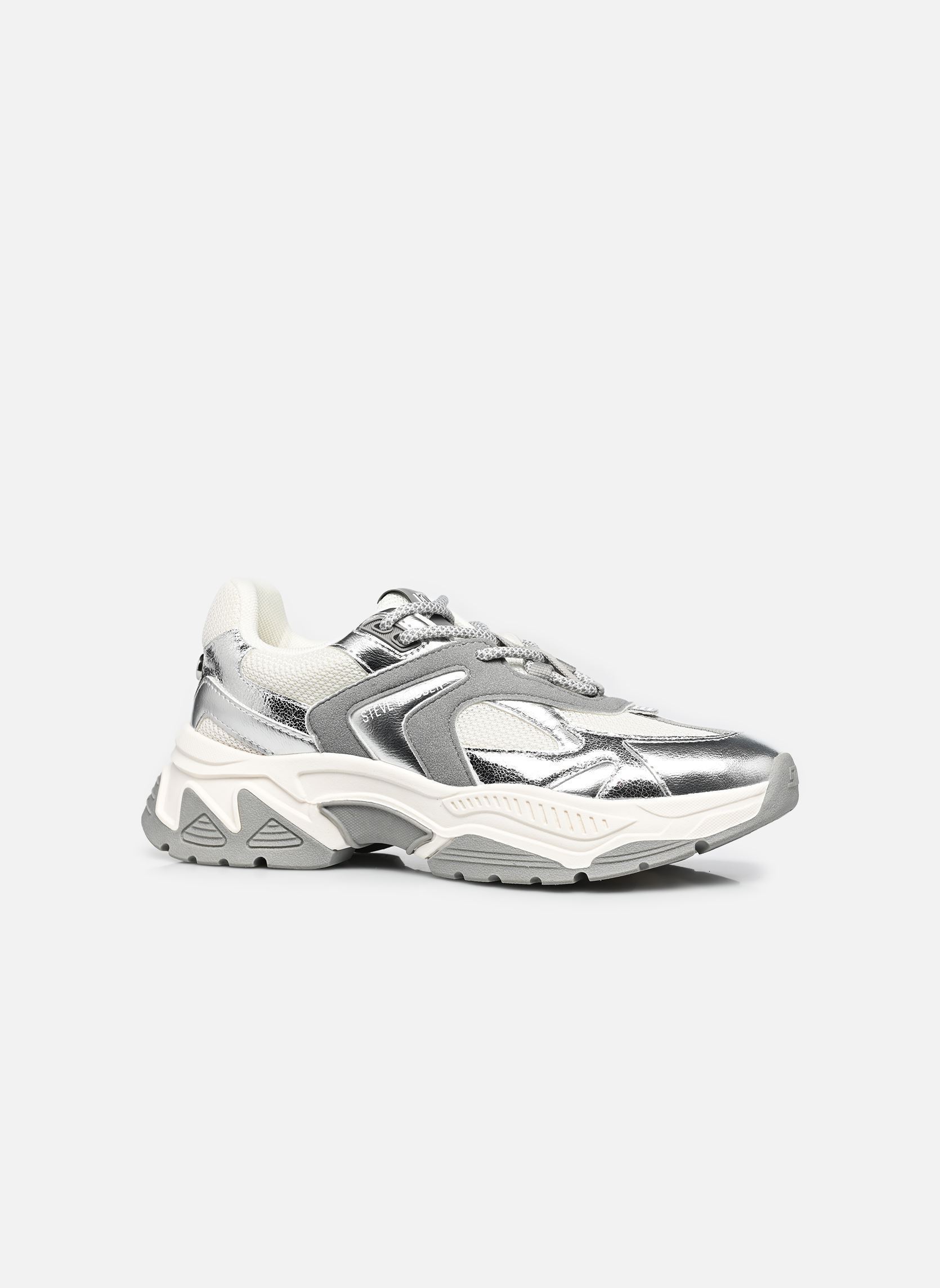 Baskets Ample femme argent Steve Madden Baskets Ample femme argent SILVER/WHT