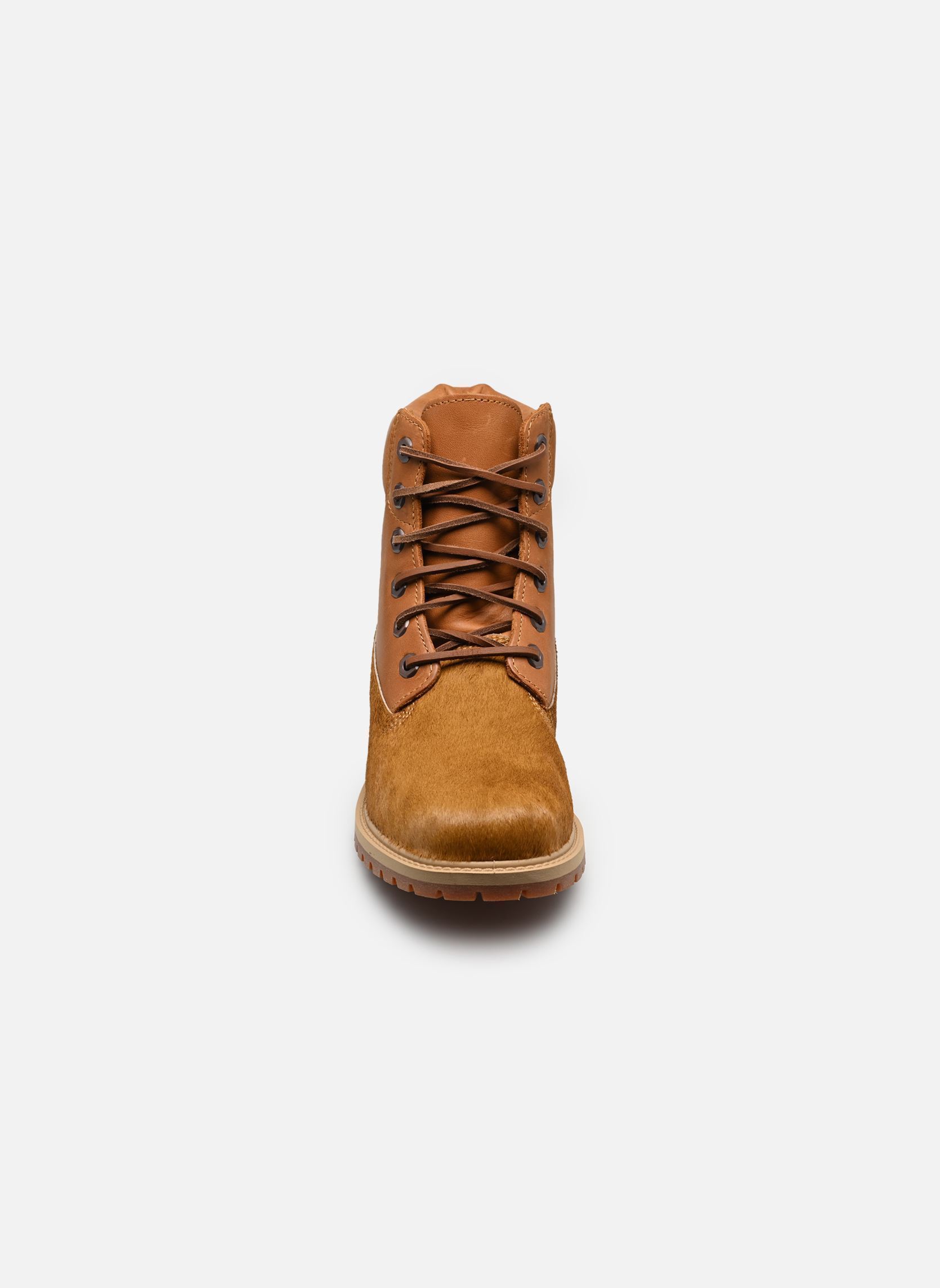 Bottines à lacets Timberland Premium 6 INCH LACE UP BOOT femme marron Timberland Bottines à lacets Timberland Premium 6 INCH LACE UP BOOT femme marron BROWN HAIR ON