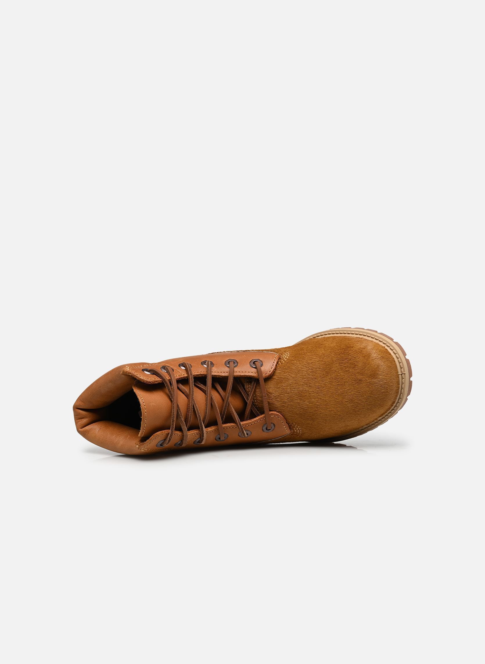 Bottines à lacets Timberland Premium 6 INCH LACE UP BOOT femme marron Timberland Bottines à lacets Timberland Premium 6 INCH LACE UP BOOT femme marron BROWN HAIR ON