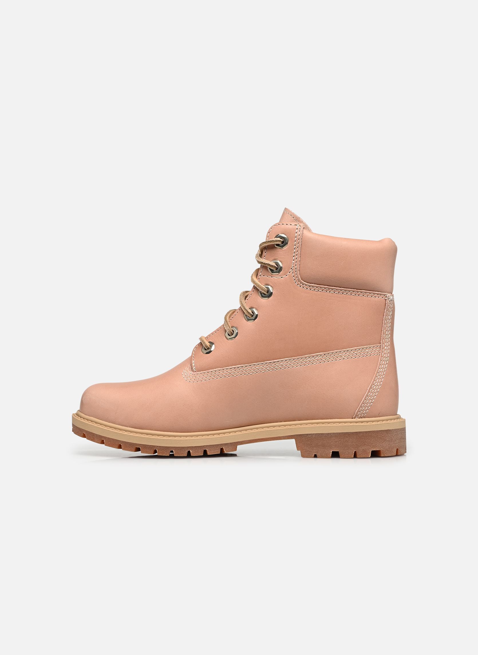 Bottines à lacets Timberland Premium 6 INCH LACE UP BOOT femme rose Timberland Bottines à lacets Timberland Premium 6 INCH LACE UP BOOT femme rose PINK FULL GRAIN