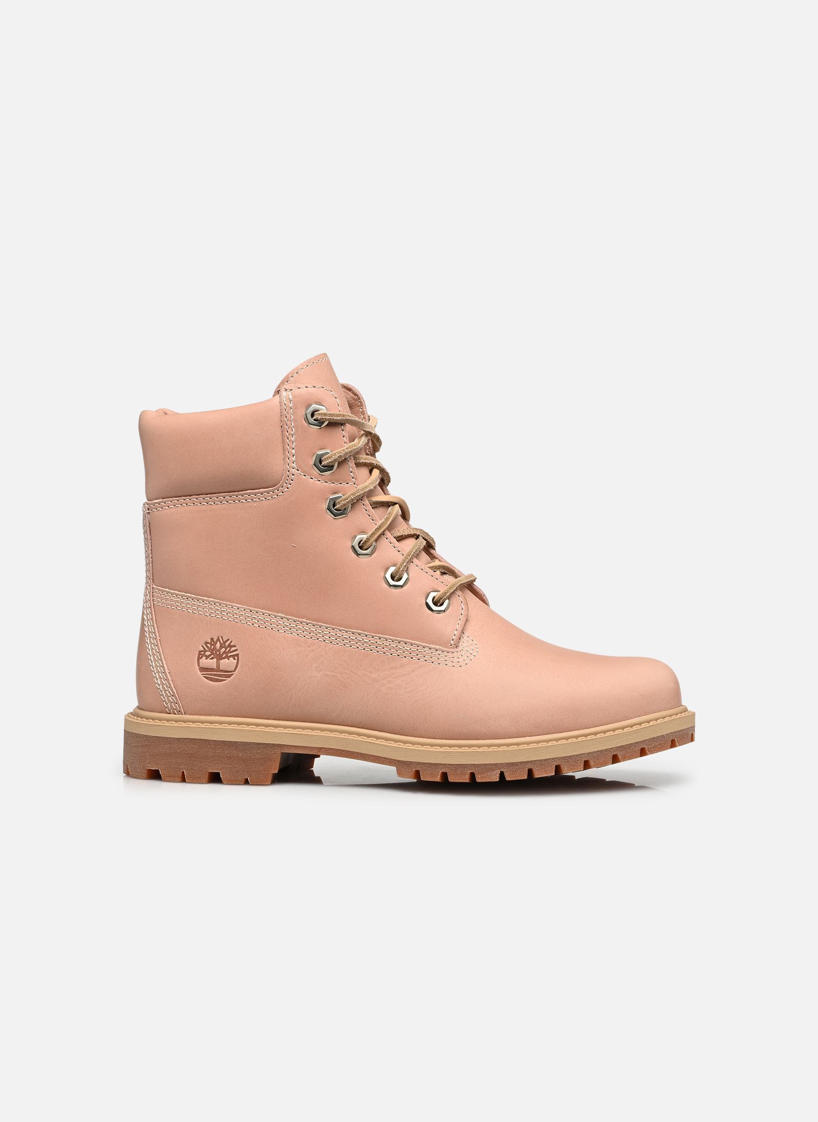 Bottines à lacets Timberland Premium 6 INCH LACE UP BOOT femme rose Timberland Bottines à lacets Timberland Premium 6 INCH LACE UP BOOT femme rose PINK FULL GRAIN