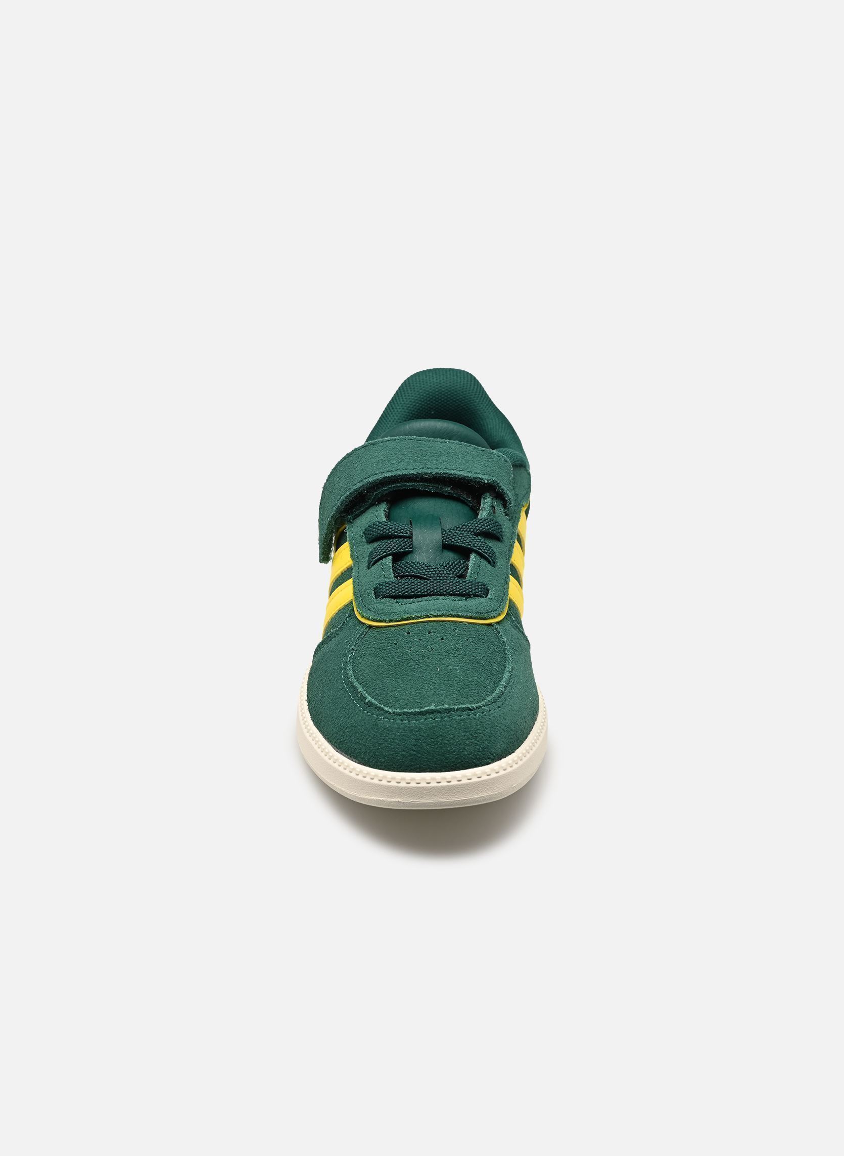 Baskets BREAKNET SLEEK EL C garçon vert adidas sportswear Baskets BREAKNET SLEEK EL C garçon vert CGREEN/YELLOW/OWHITE