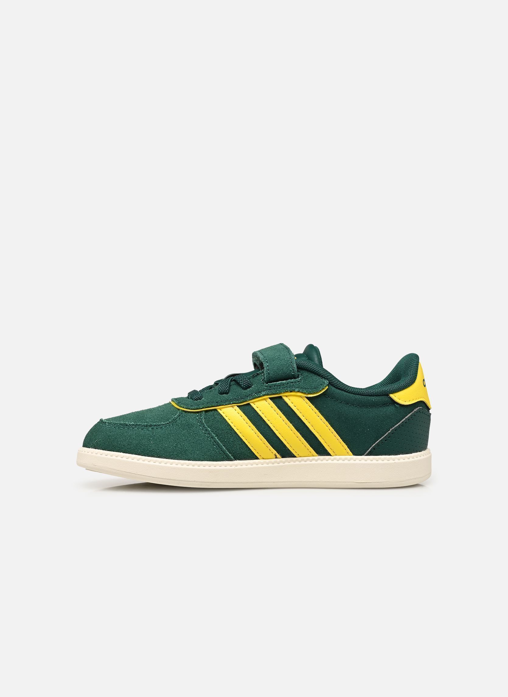 Baskets BREAKNET SLEEK EL C garçon vert adidas sportswear Baskets BREAKNET SLEEK EL C garçon vert CGREEN/YELLOW/OWHITE