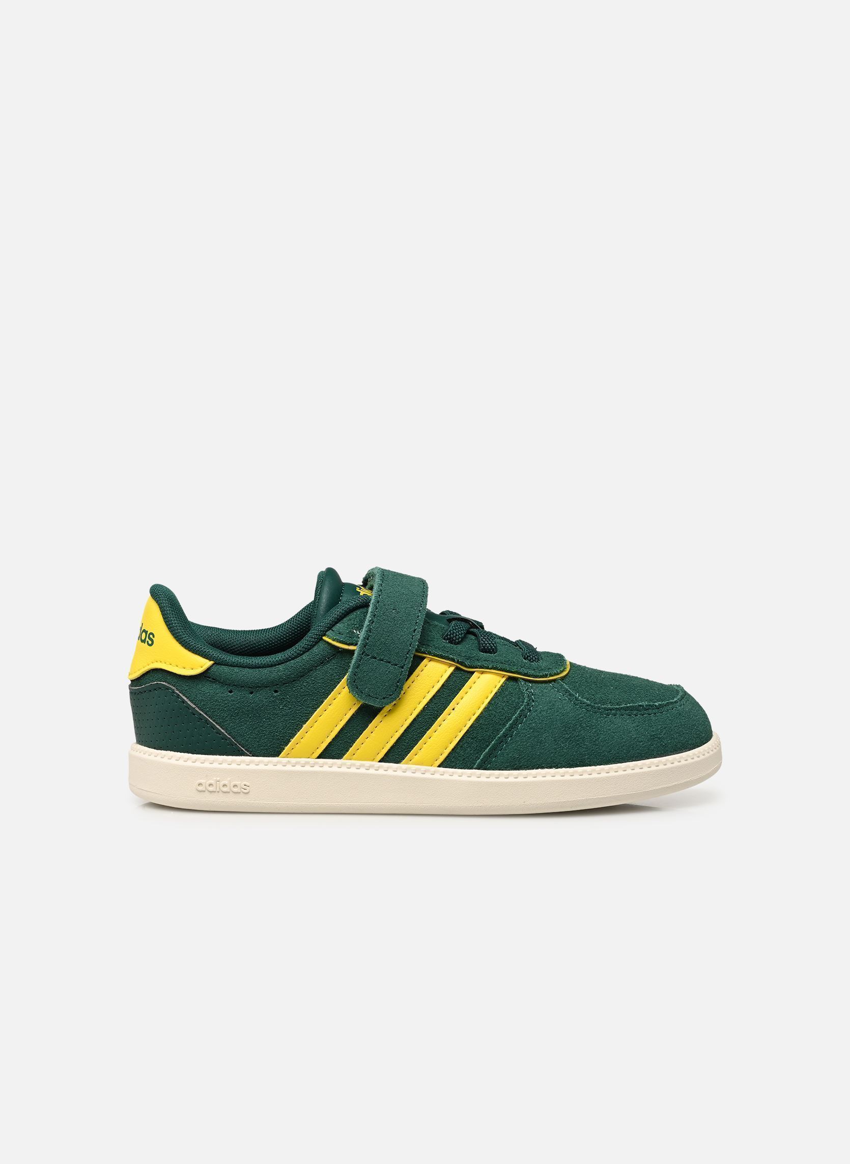 Baskets BREAKNET SLEEK EL C garçon vert adidas sportswear Baskets BREAKNET SLEEK EL C garçon vert CGREEN/YELLOW/OWHITE