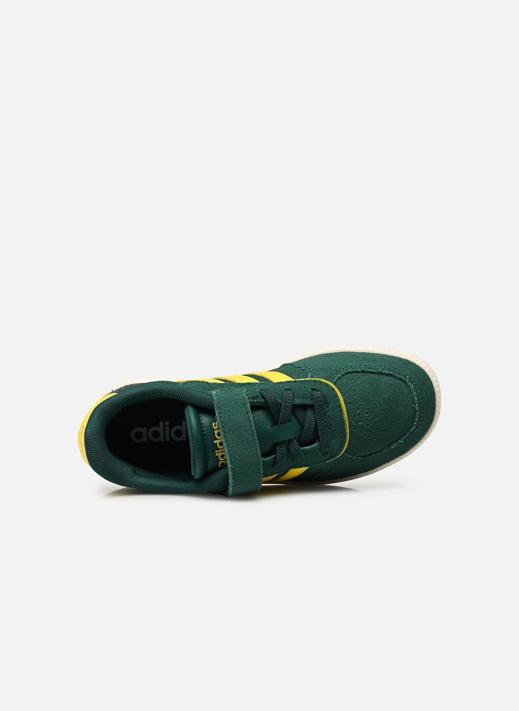 Baskets BREAKNET SLEEK EL C garçon vert adidas sportswear Baskets BREAKNET SLEEK EL C garçon vert CGREEN/YELLOW/OWHITE