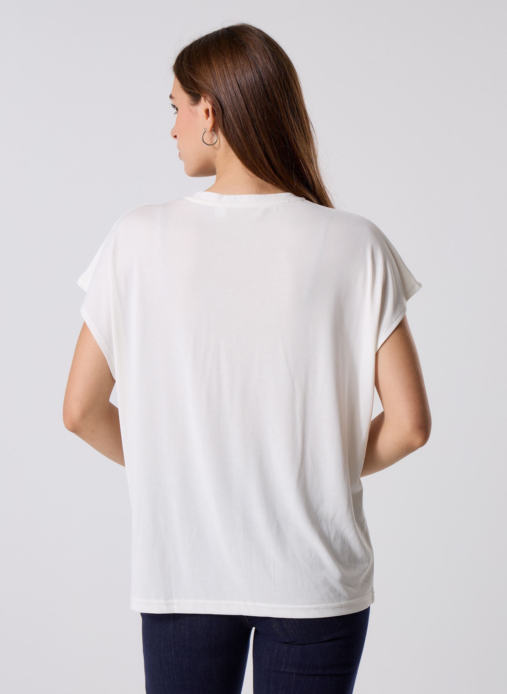 Tee-shirts manches courtes Marcelina femme blanc La Petite Etoile Tee-shirts manches courtes Marcelina femme blanc Blanc