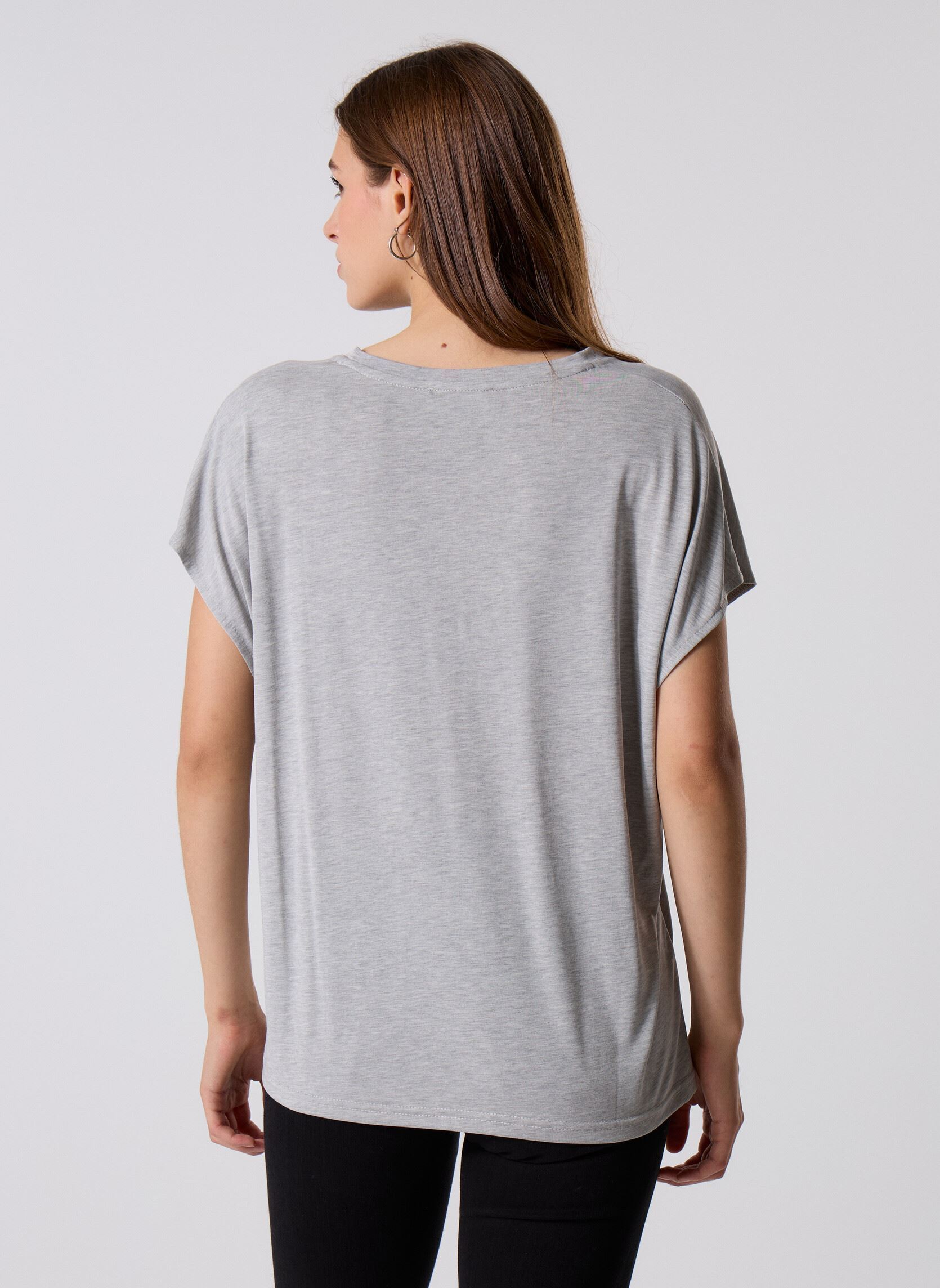Tee-shirts manches courtes Marcelina femme gris La Petite Etoile Tee-shirts manches courtes Marcelina femme gris Gris Chine