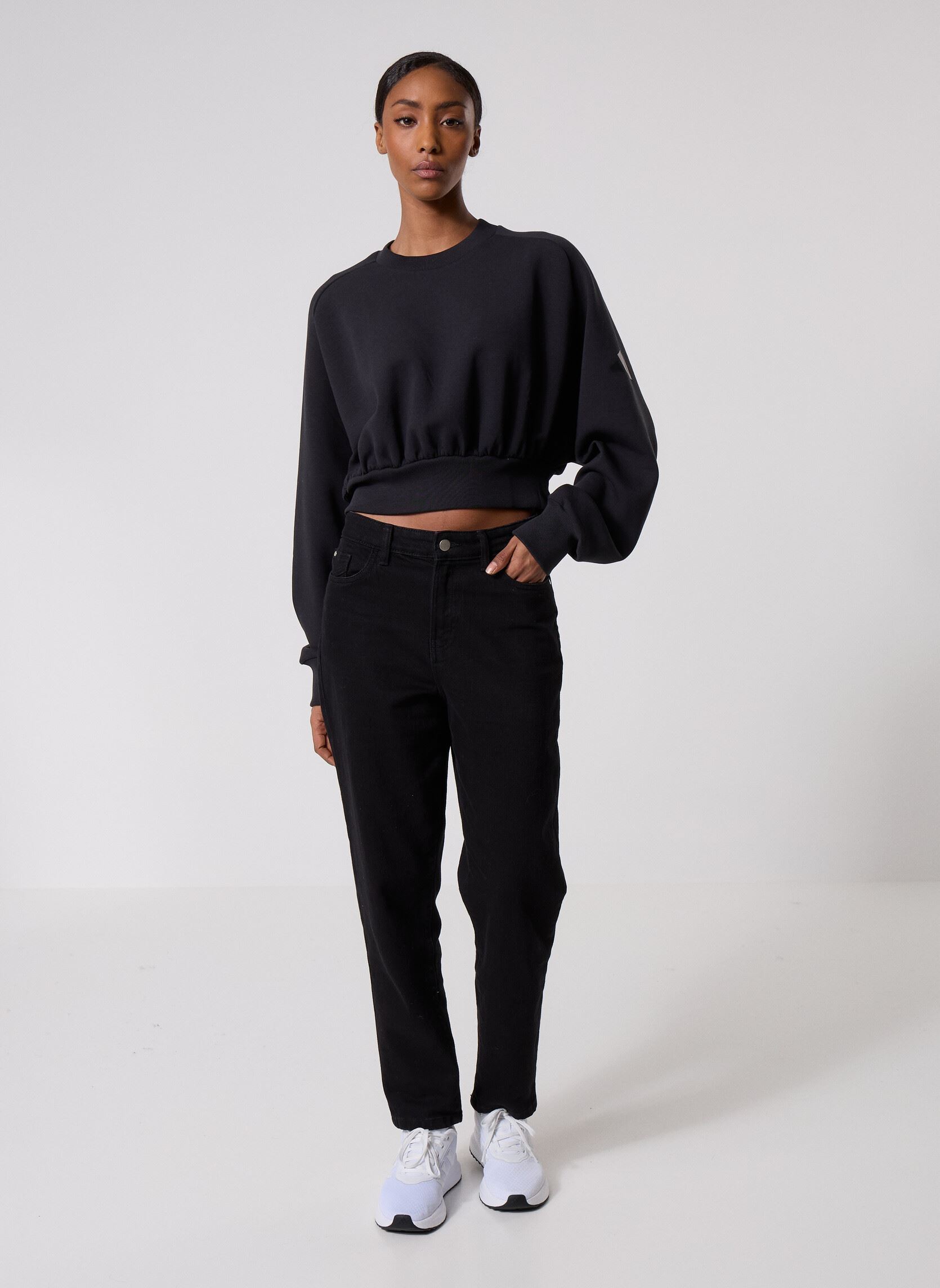 Sweatshirts mit Reißverschluss W ALL SZN SL SW damen schwarz adidas sportswear Sweatshirts mit Reißverschluss W ALL SZN SL SW damen schwarz BLACK