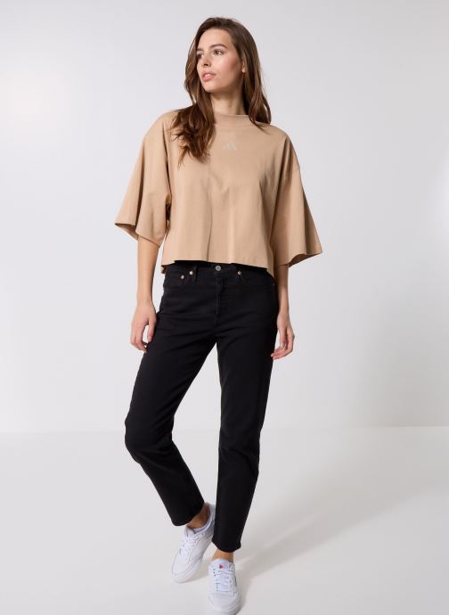 adidas sportswear Tee-shirts manches courtes W CE Q2 TEE femme beige